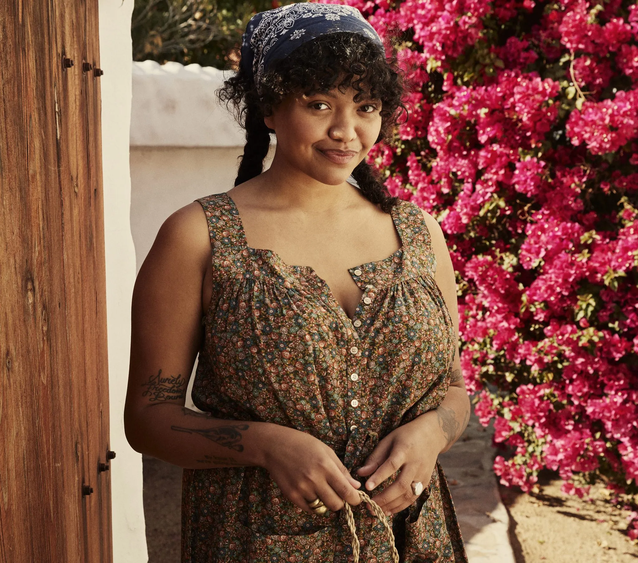 HMD -- ELIZA JUMPSUIT -- YELLOW LAUREL CANYON ROSE sold by Doen product image thumbnail 2