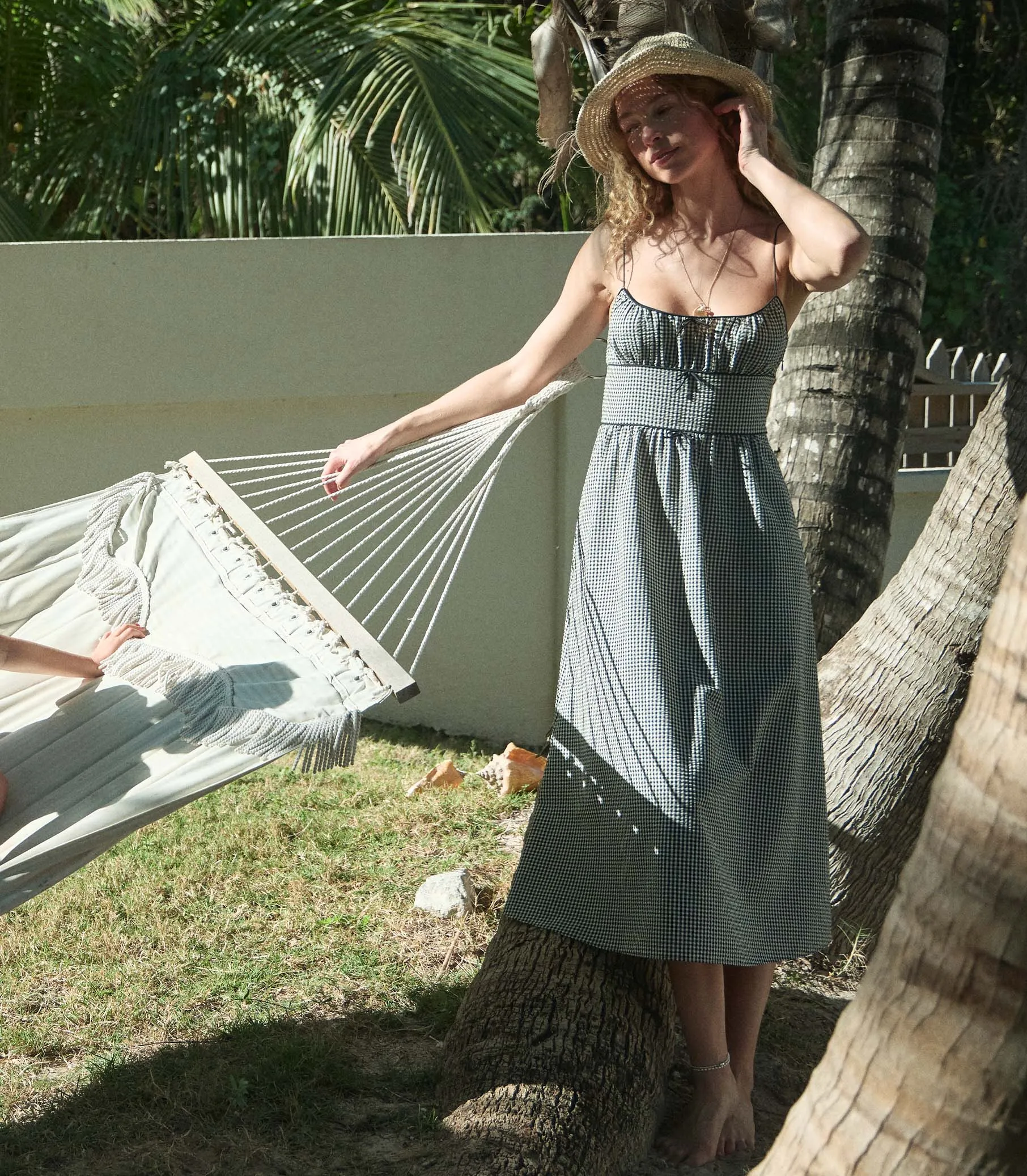 HMD -- BELLINE DRESS -- NOIR LA MADDALENA GINGHAM sold by Doen product image thumbnail 2