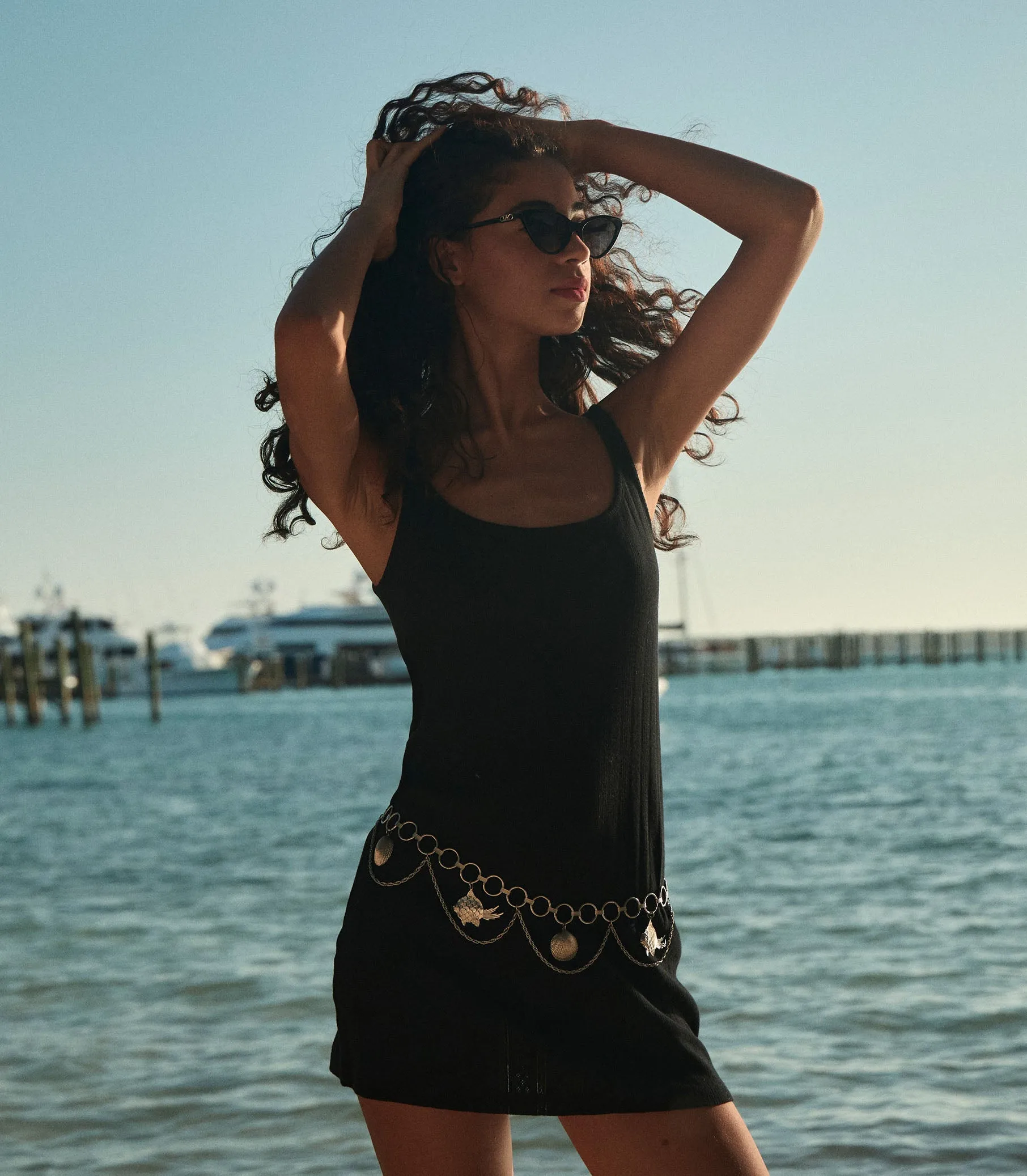 HMD -- CYNTHIA DRESS -- BLACK sold by Doen product image thumbnail 2