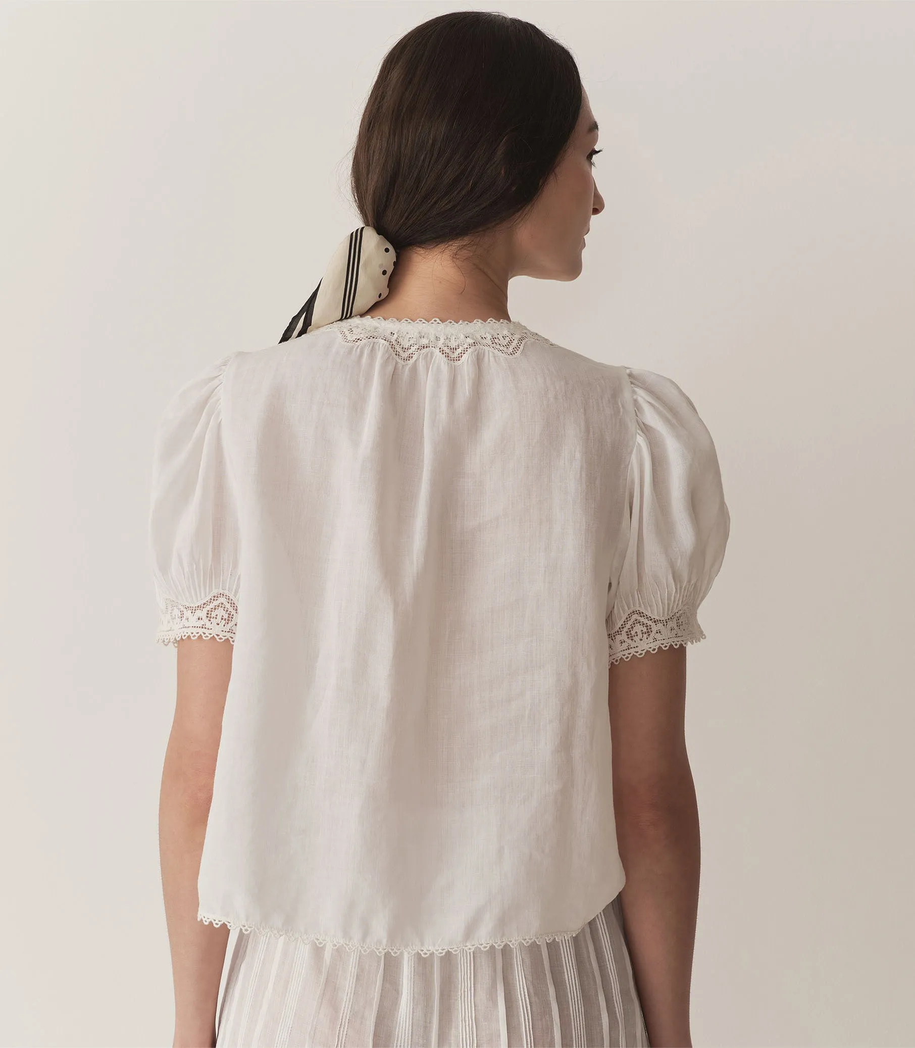HMD -- BRIGITTA TOP -- SALT sold by Doen product image thumbnail 5