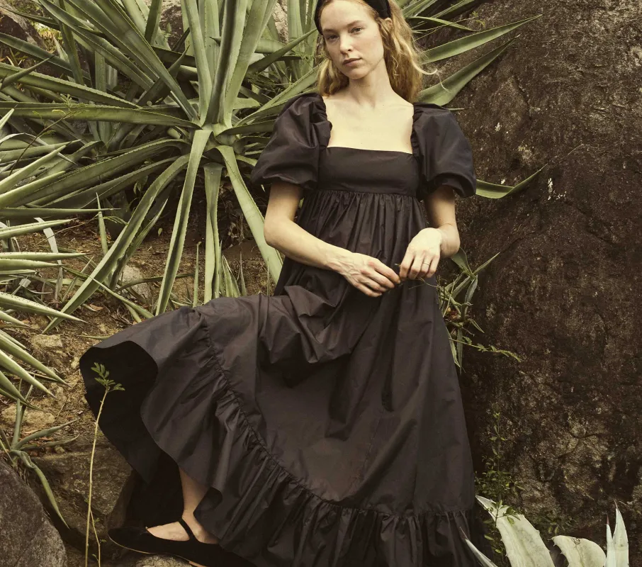 HMD -- CECELIA DRESS -- BLACK made by Doen