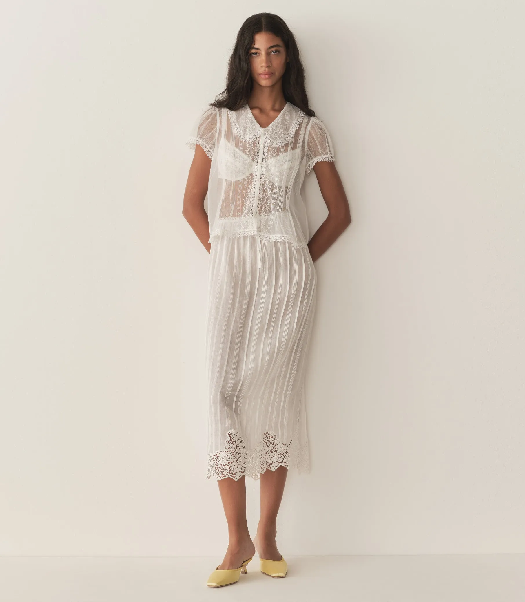 HMD -- ANGELLA TOP -- SALT sold by Doen product image thumbnail 3