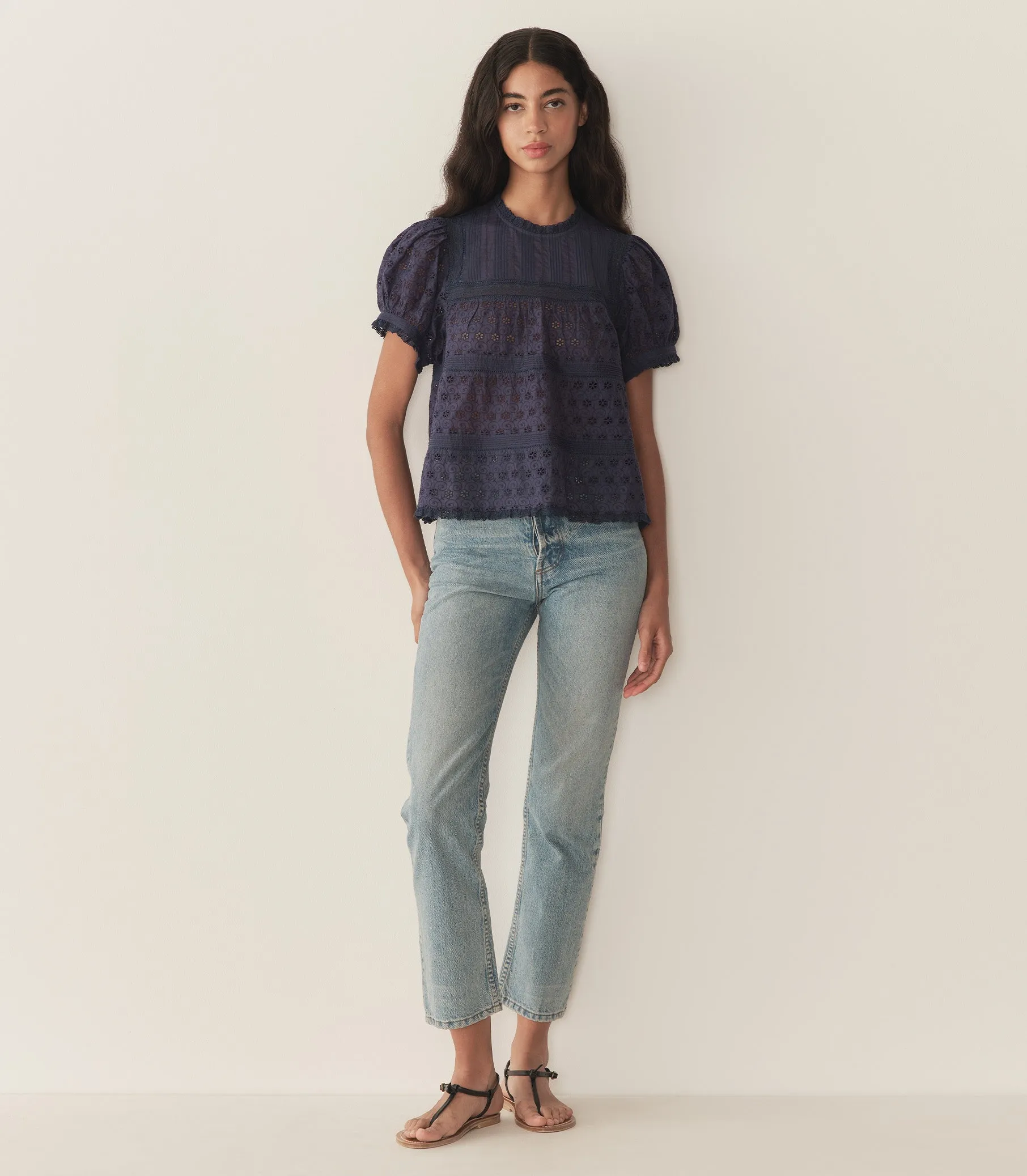 HMD -- ADELINE TOP -- ADRIATIC sold by Doen product image thumbnail 4