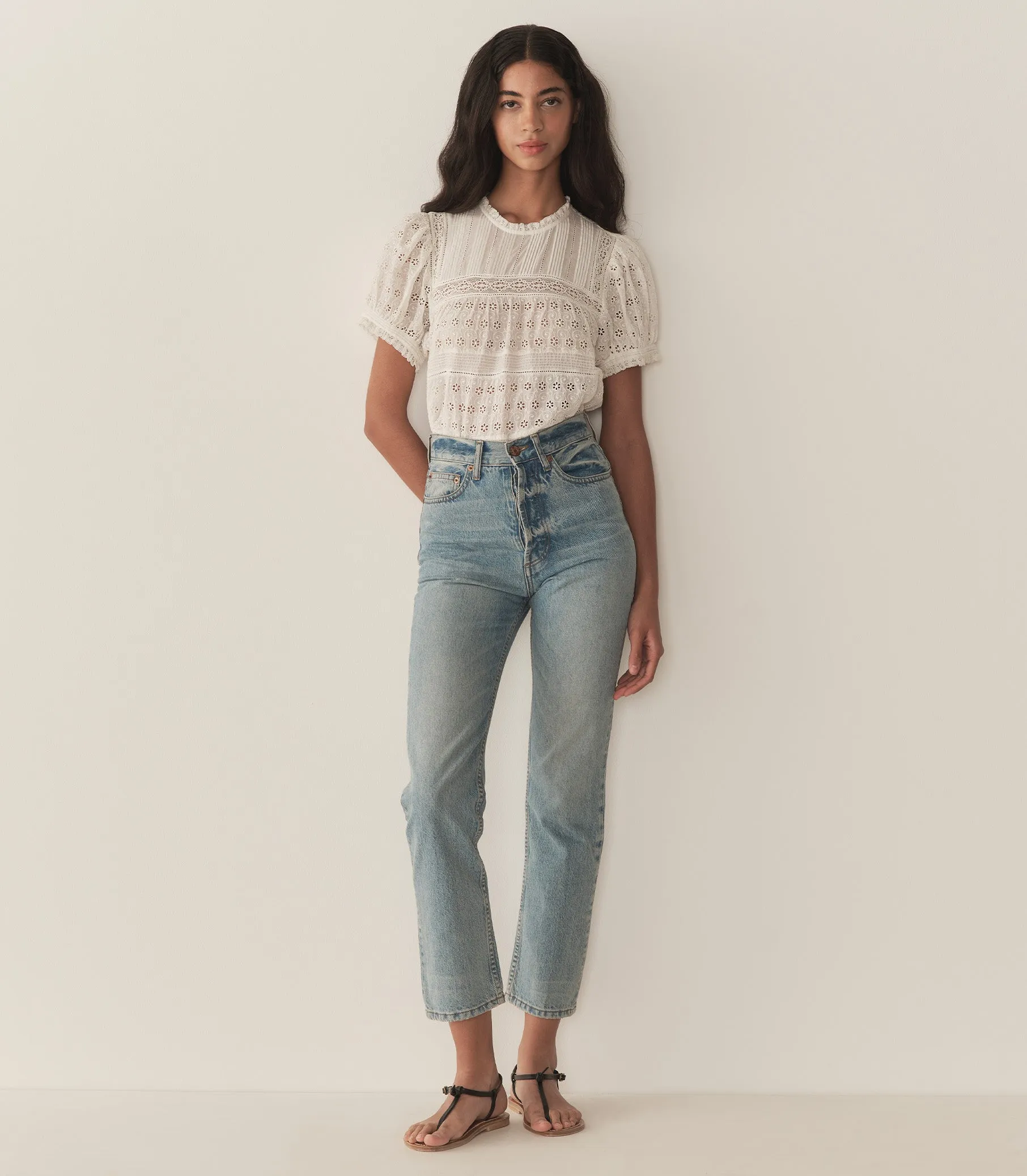 HMD -- ADELINE TOP -- SALT sold by Doen product image thumbnail 2