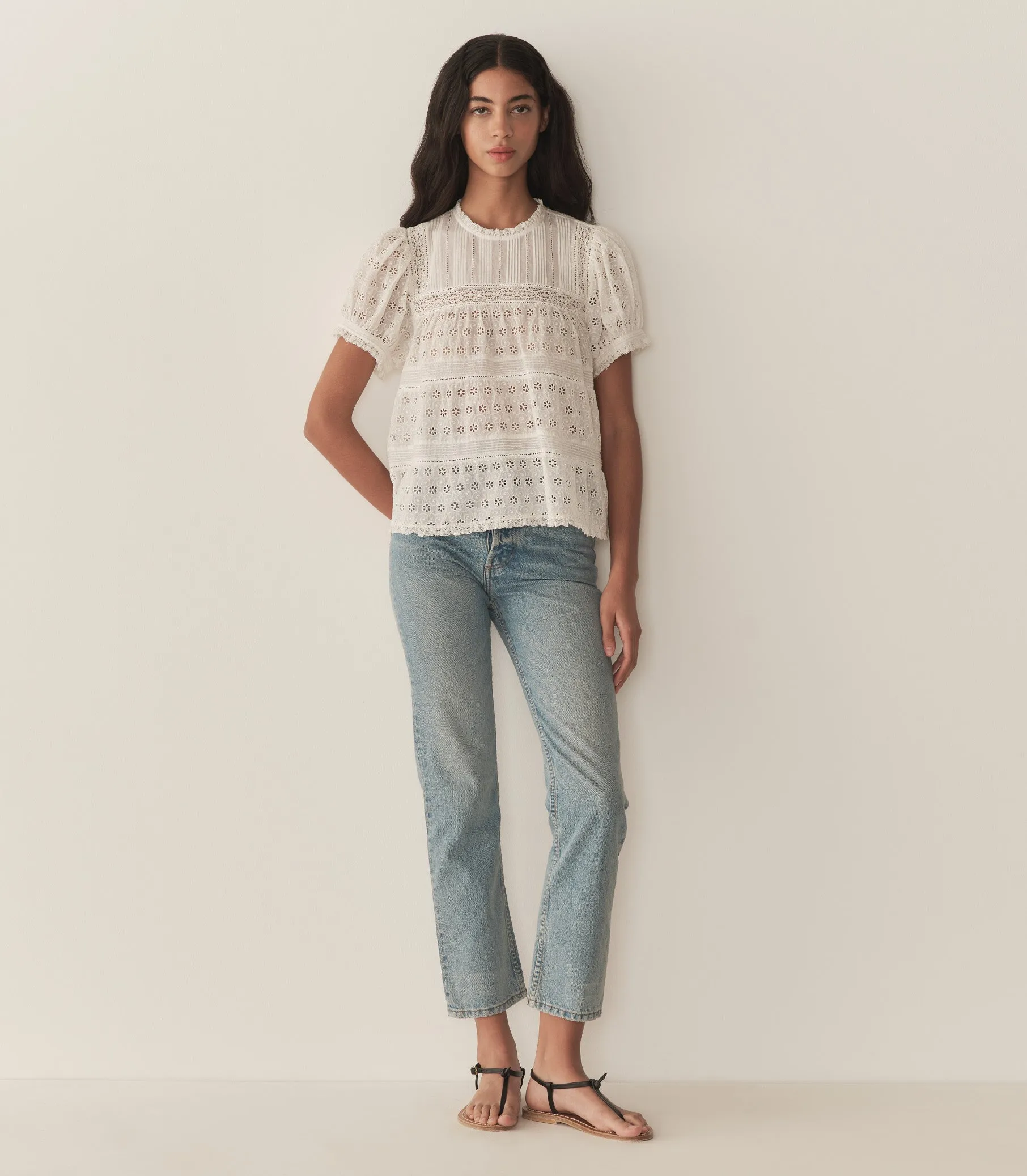 HMD -- ADELINE TOP -- SALT sold by Doen product image thumbnail 4
