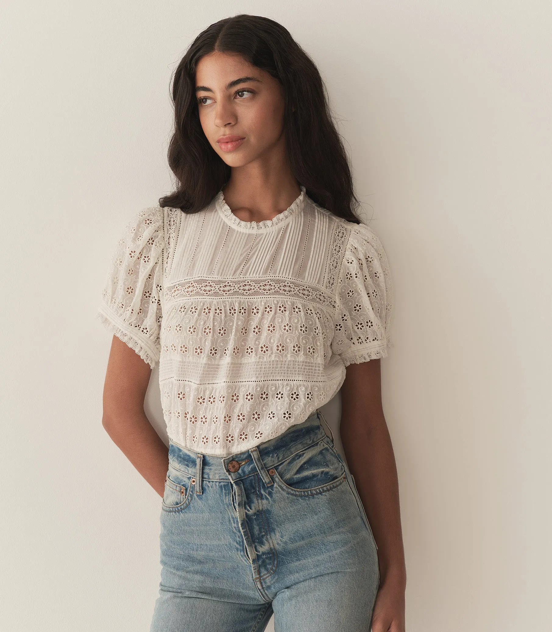 HMD -- ADELINE TOP -- SALT sold by Doen