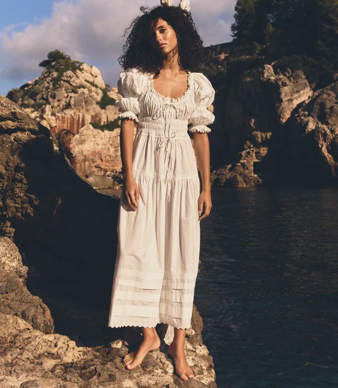HMD -- BARDOT DRESS -- POWDER made by Doen