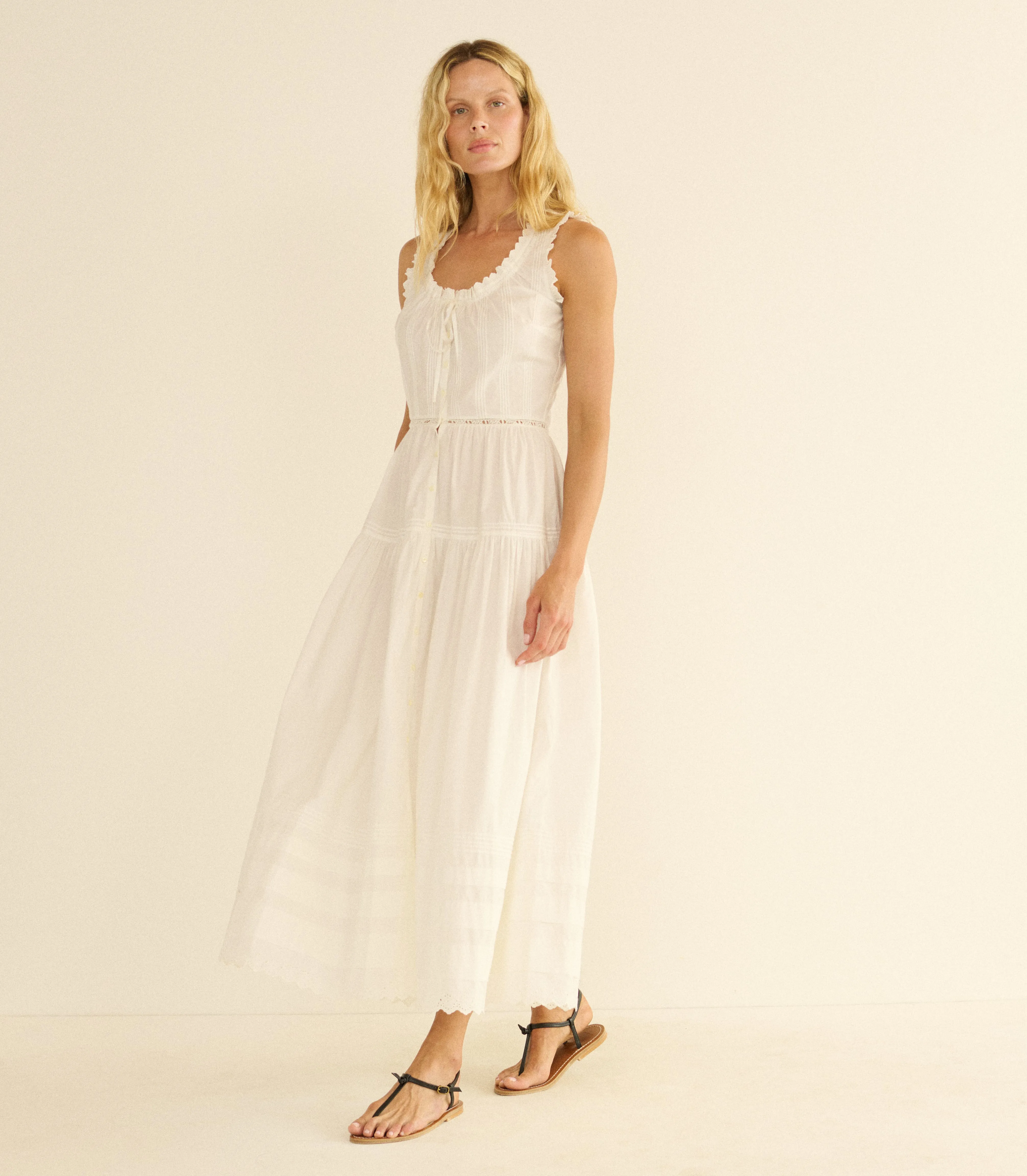 HORTENSE DRESS -- SALT sold by Doen