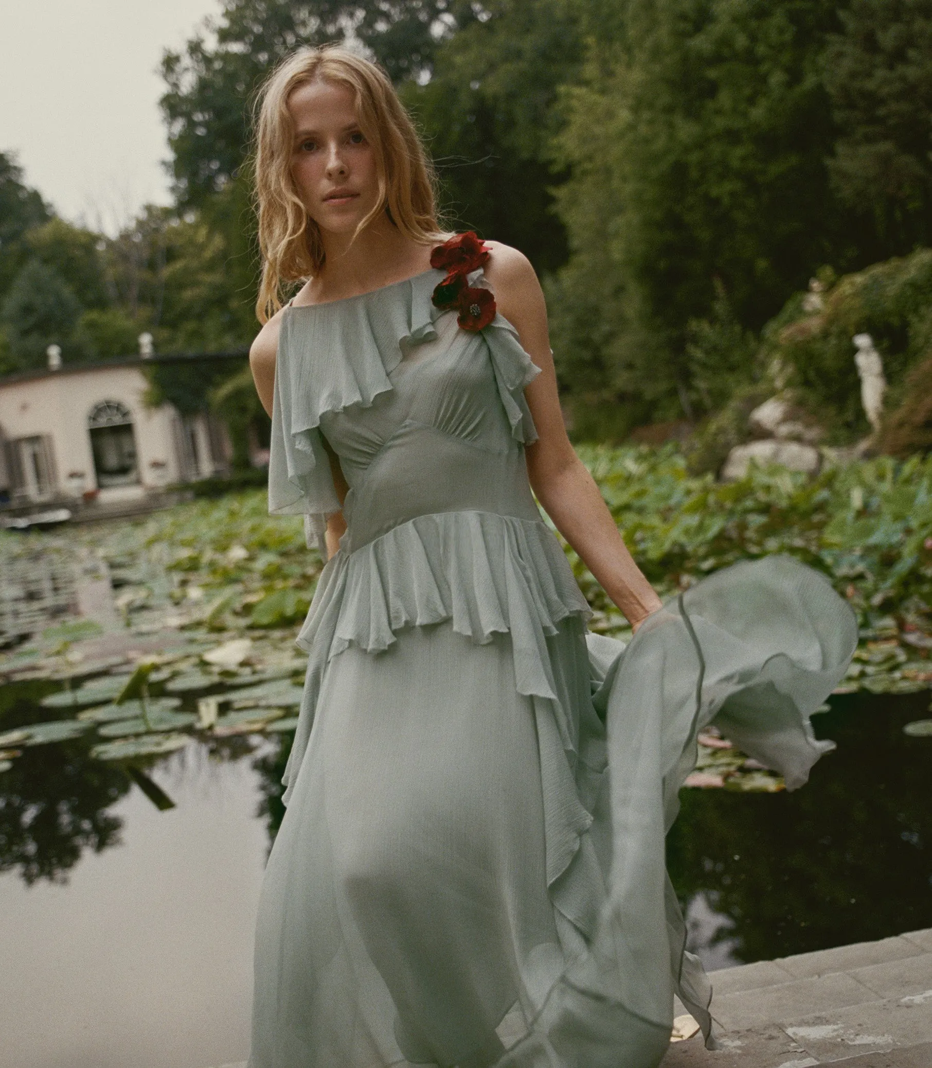 NELIDA DRESS -- GREEN JASPER sold by Doen product image thumbnail 5