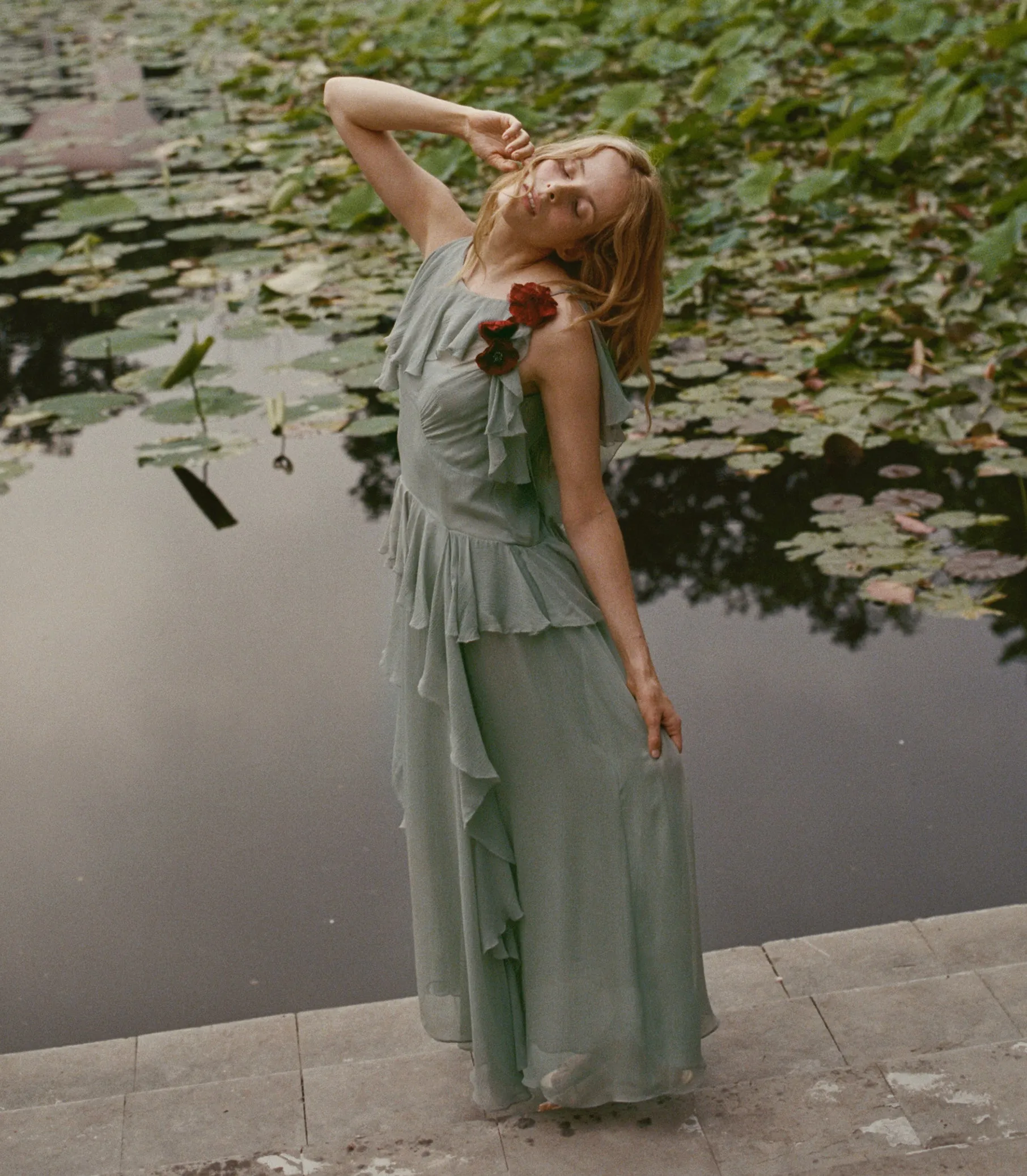 NELIDA DRESS -- GREEN JASPER sold by Doen product image thumbnail 4