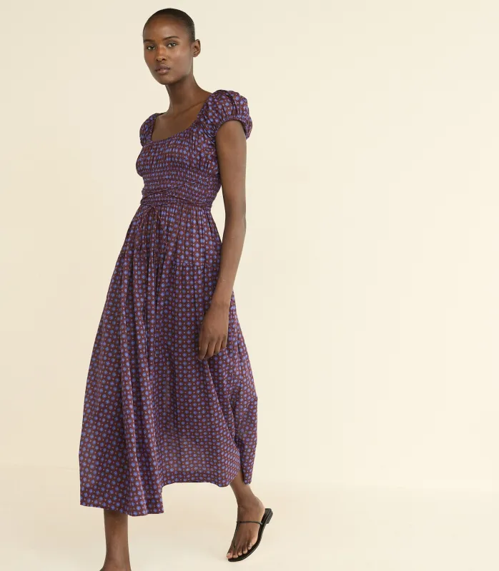 QUINELLE DRESS -- MENORCA FOULARD made by Doen