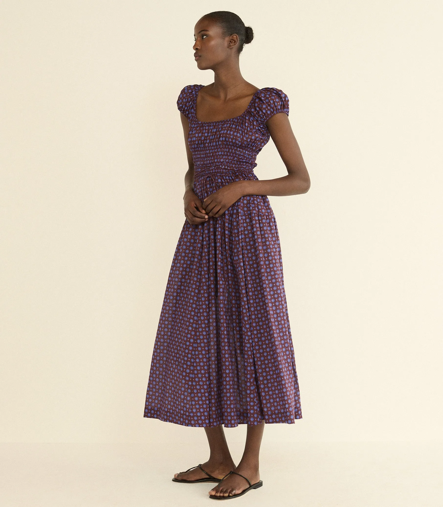 QUINELLE DRESS -- MENORCA FOULARD sold by Doen product image thumbnail 4