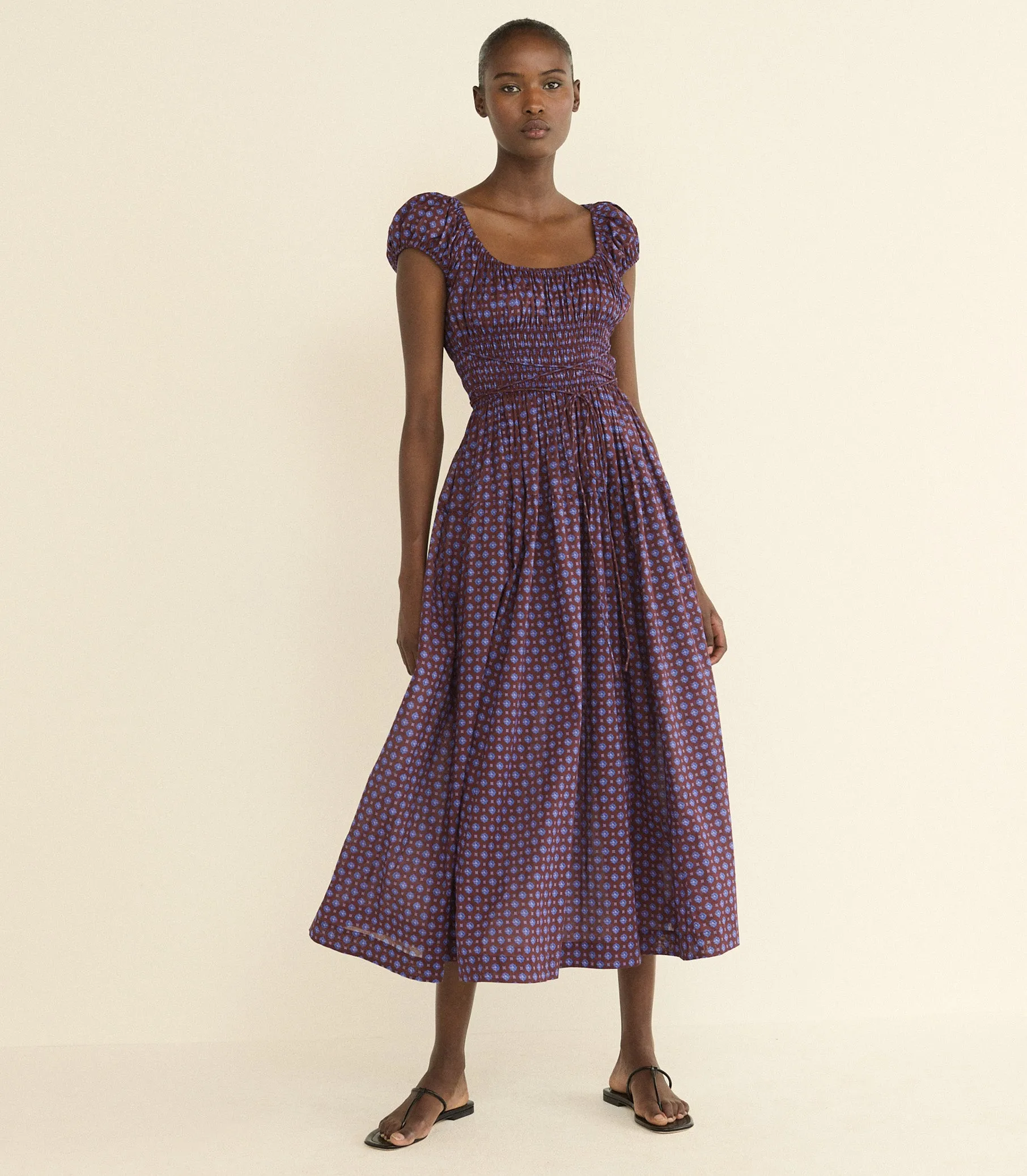 QUINELLE DRESS -- MENORCA FOULARD sold by Doen product image thumbnail 3