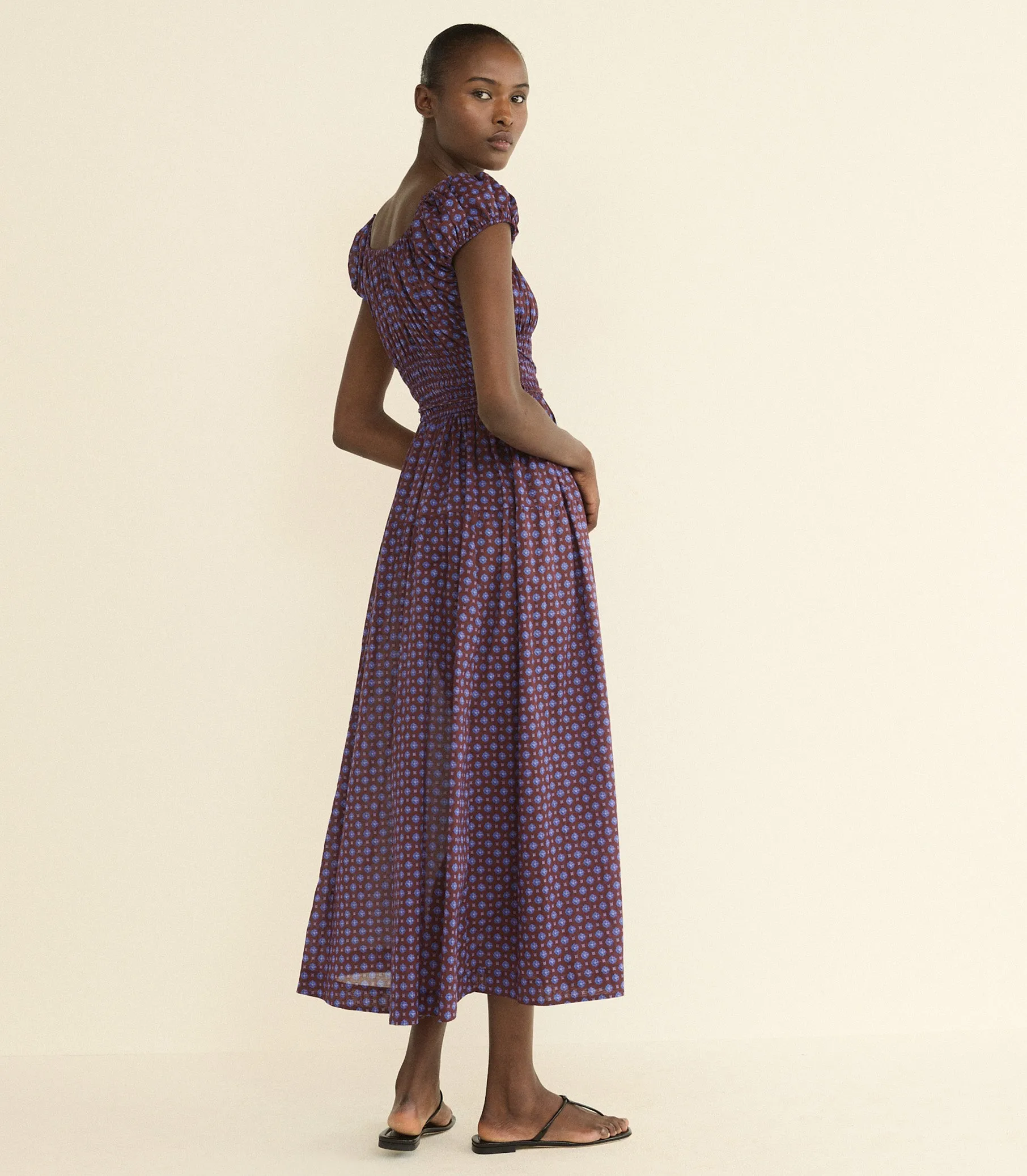 QUINELLE DRESS -- MENORCA FOULARD sold by Doen product image thumbnail 5