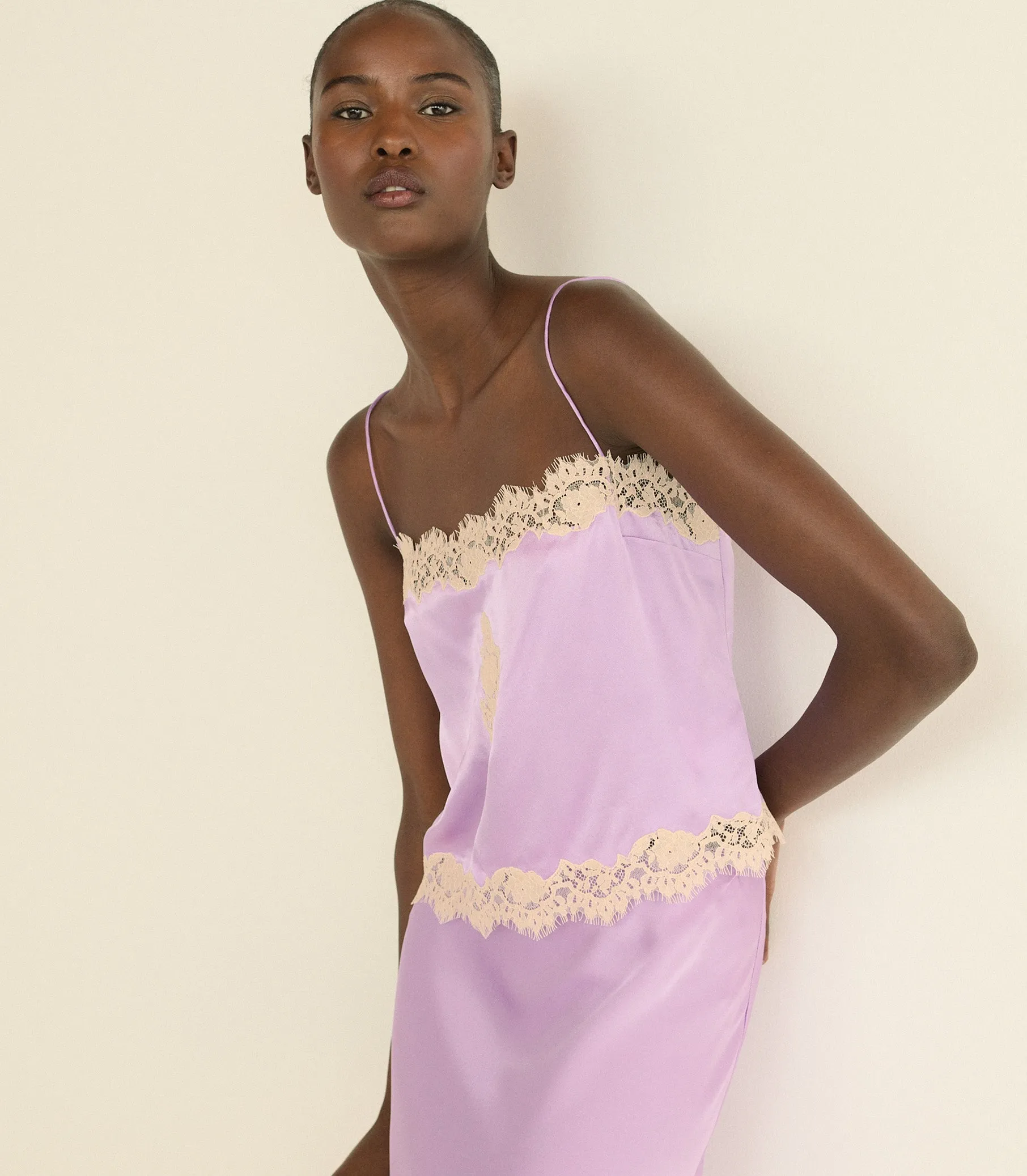 AVELAINE TOP -- ORCHID BLOSSOM sold by Doen