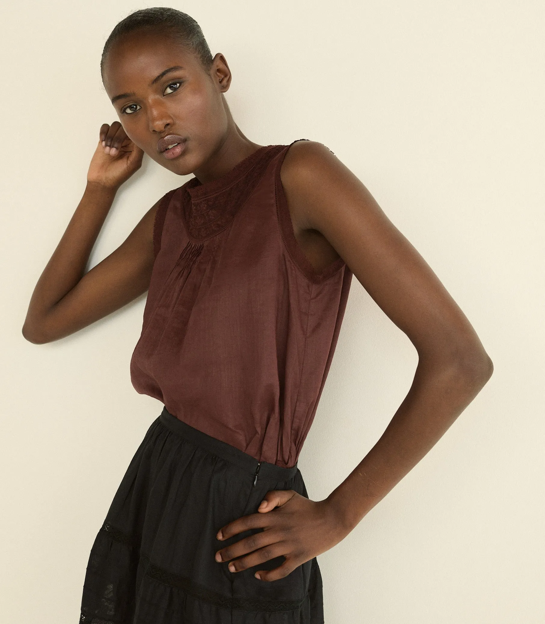LILETTA TOP -- DAHLIA sold by Doen product image thumbnail 3