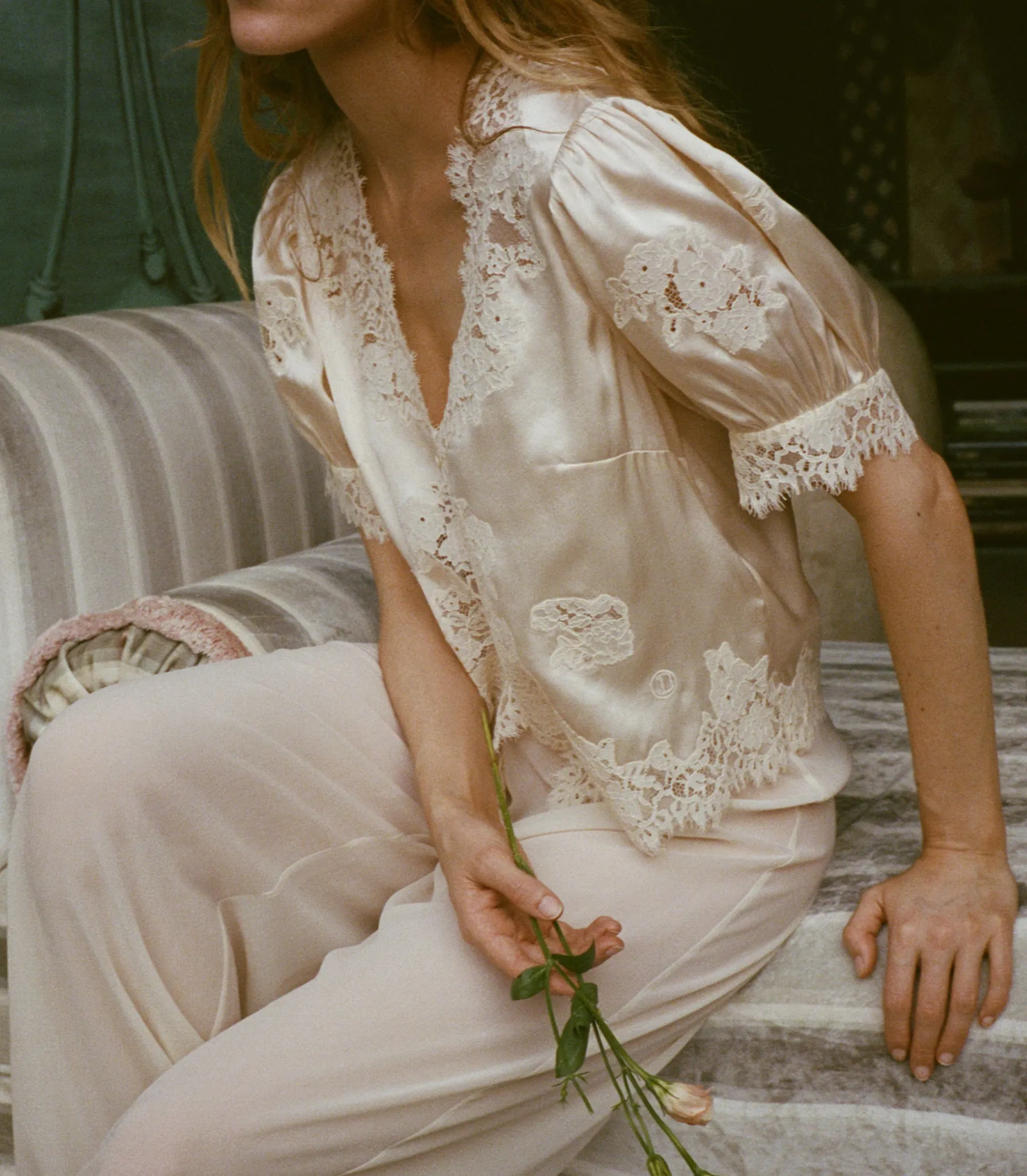 IDELLA SILK SATIN TOP -- CANDLELIGHT sold by Doen product image thumbnail 5