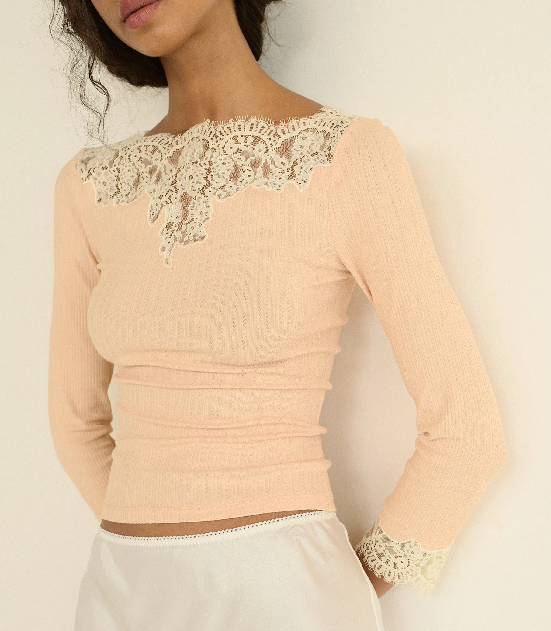 RIANA TEE -- LIGHT PEACH SORBET sold by Doen product image thumbnail 3