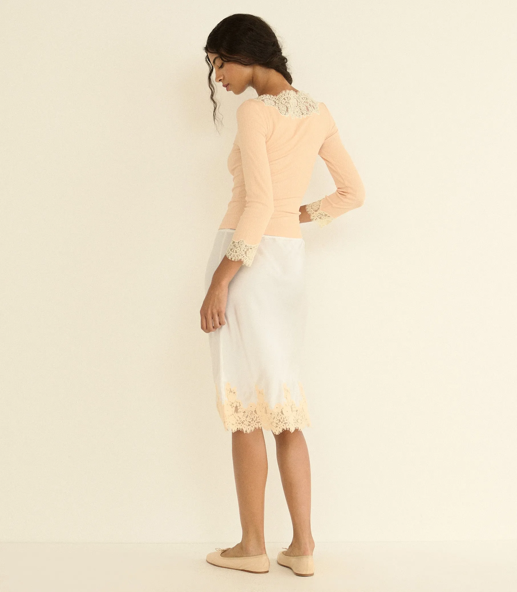 RIANA TEE -- LIGHT PEACH SORBET sold by Doen product image thumbnail 5