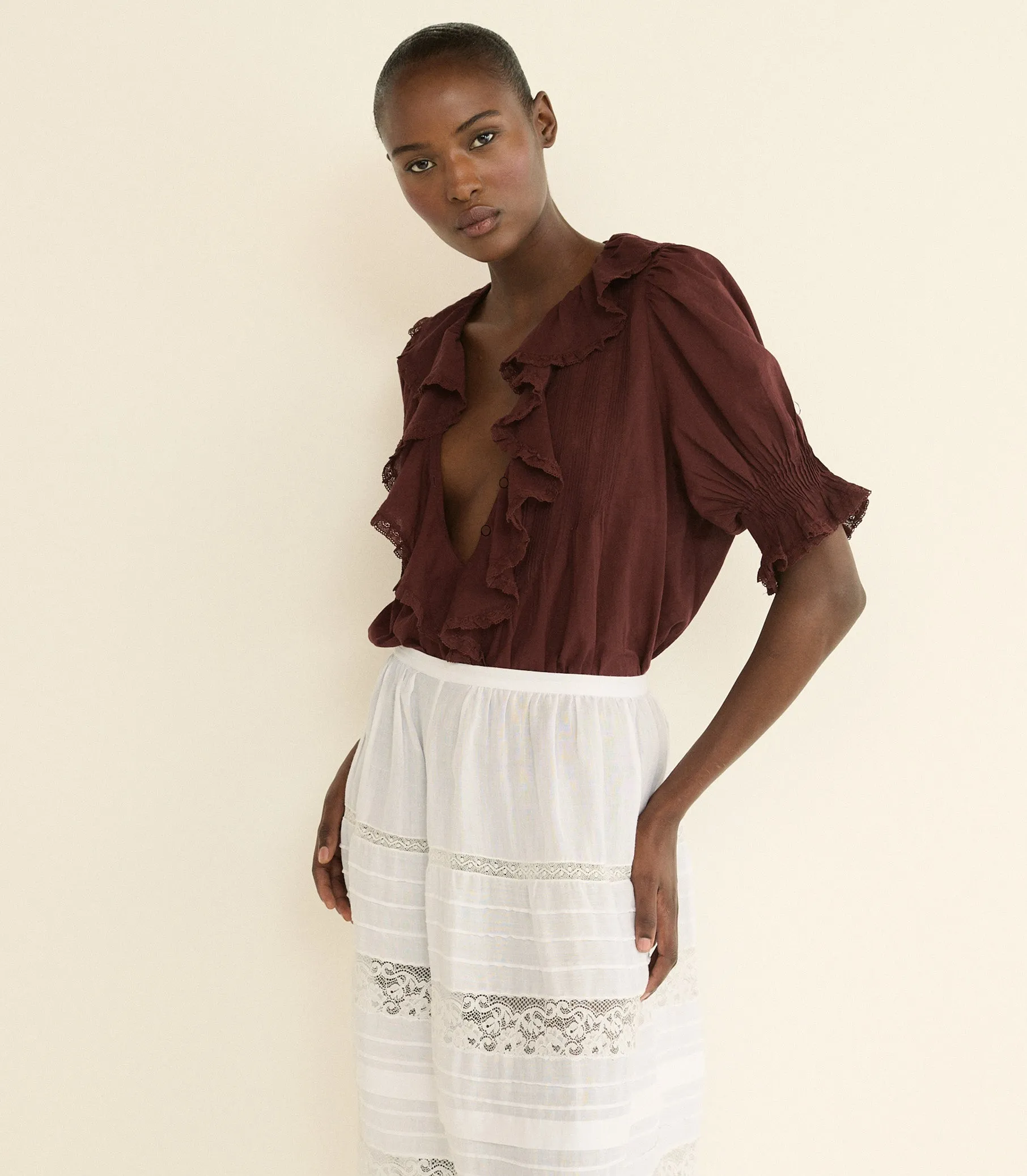 HENRI TOP -- DAHLIA sold by Doen product image thumbnail 3