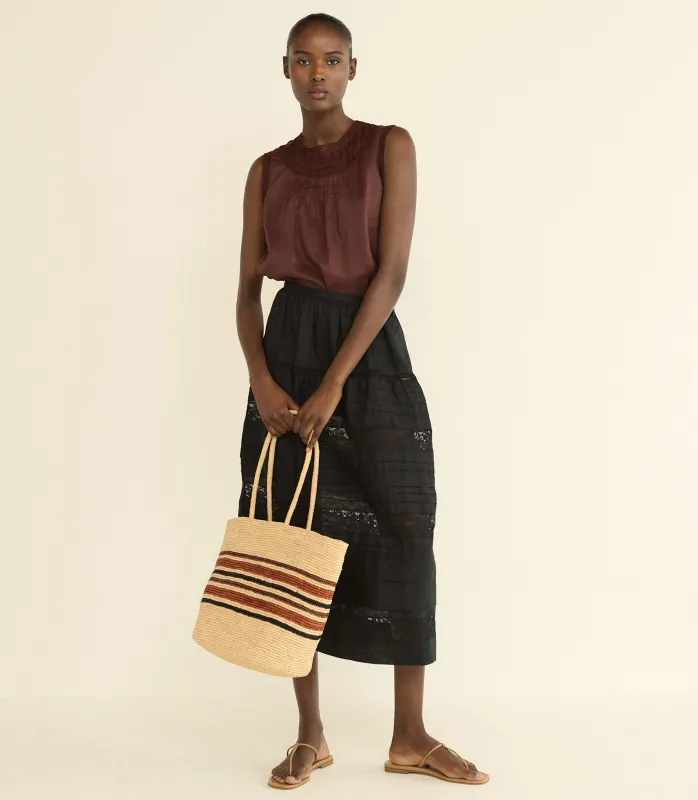 SIDRA SKIRT -- BLACK made by Doen