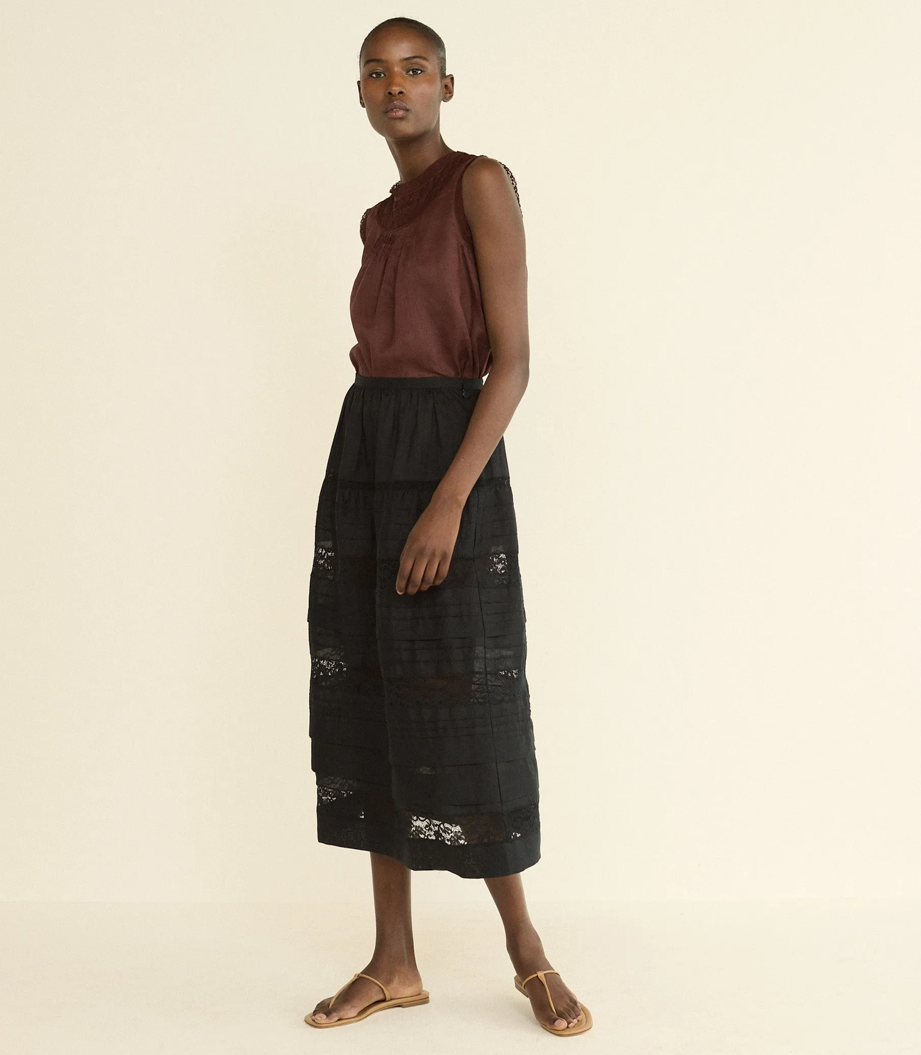 SIDRA SKIRT -- BLACK sold by Doen product image thumbnail 2