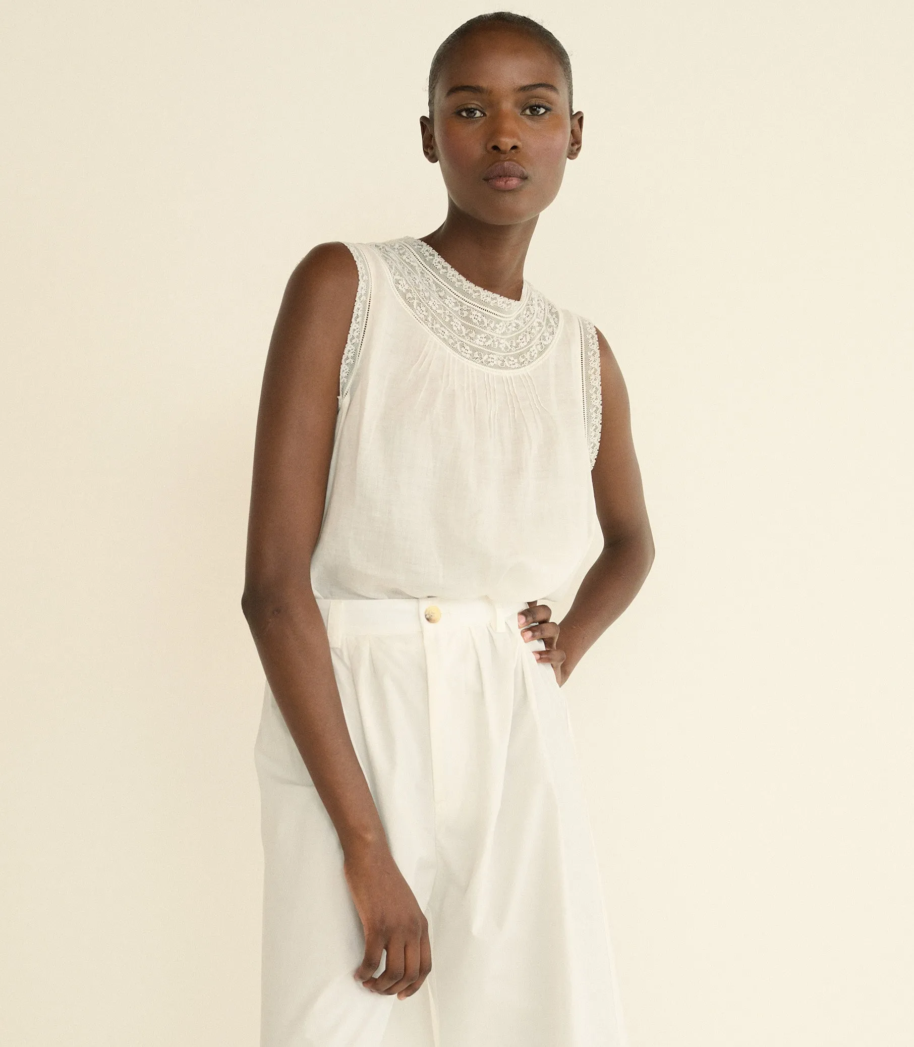 PAIGE PANT -- SALT sold by Doen product image thumbnail 2