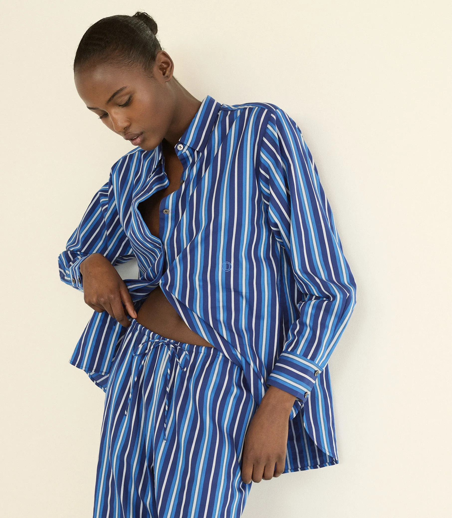 LAVONA DRAWSTRING PANT -- MARCEAU STRIPE sold by Doen product image thumbnail 5
