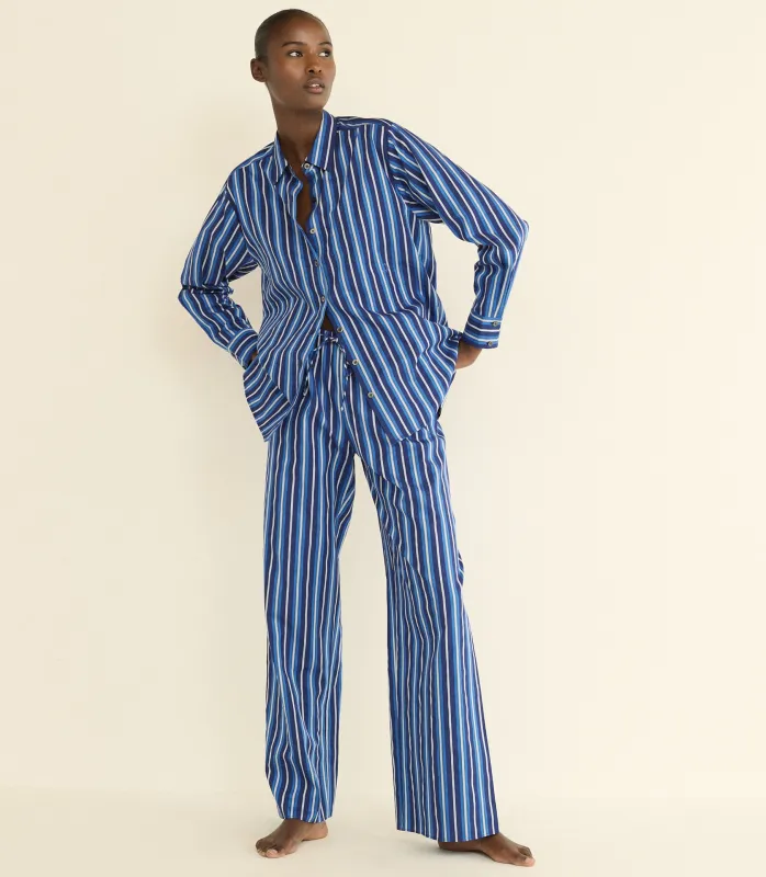 LAVONA DRAWSTRING PANT -- MARCEAU STRIPE made by Doen
