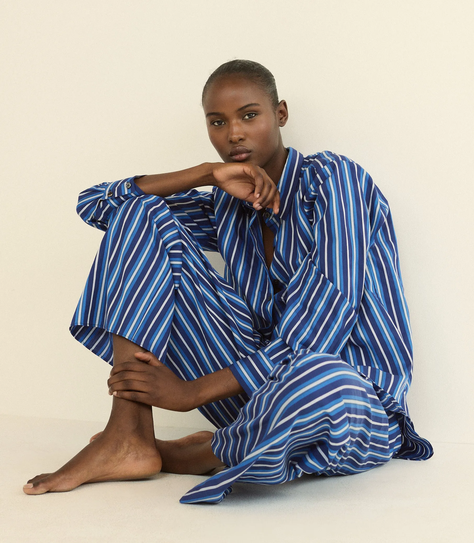LAVONA DRAWSTRING PANT -- MARCEAU STRIPE sold by Doen product image thumbnail 4