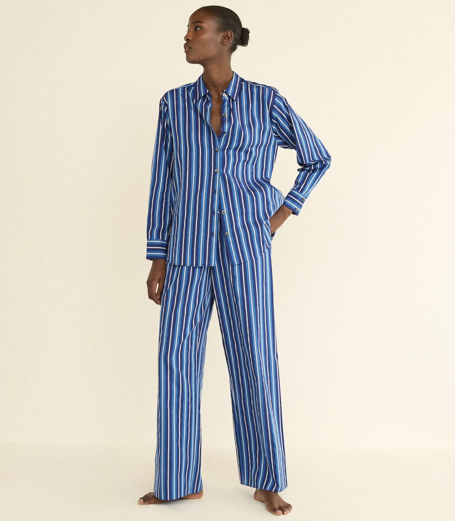 LAVONA DRAWSTRING PANT -- MARCEAU STRIPE sold by Doen product image thumbnail 3