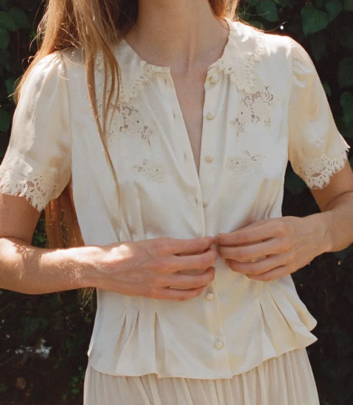 YVETTE TOP -- CANDLELIGHT made by Doen