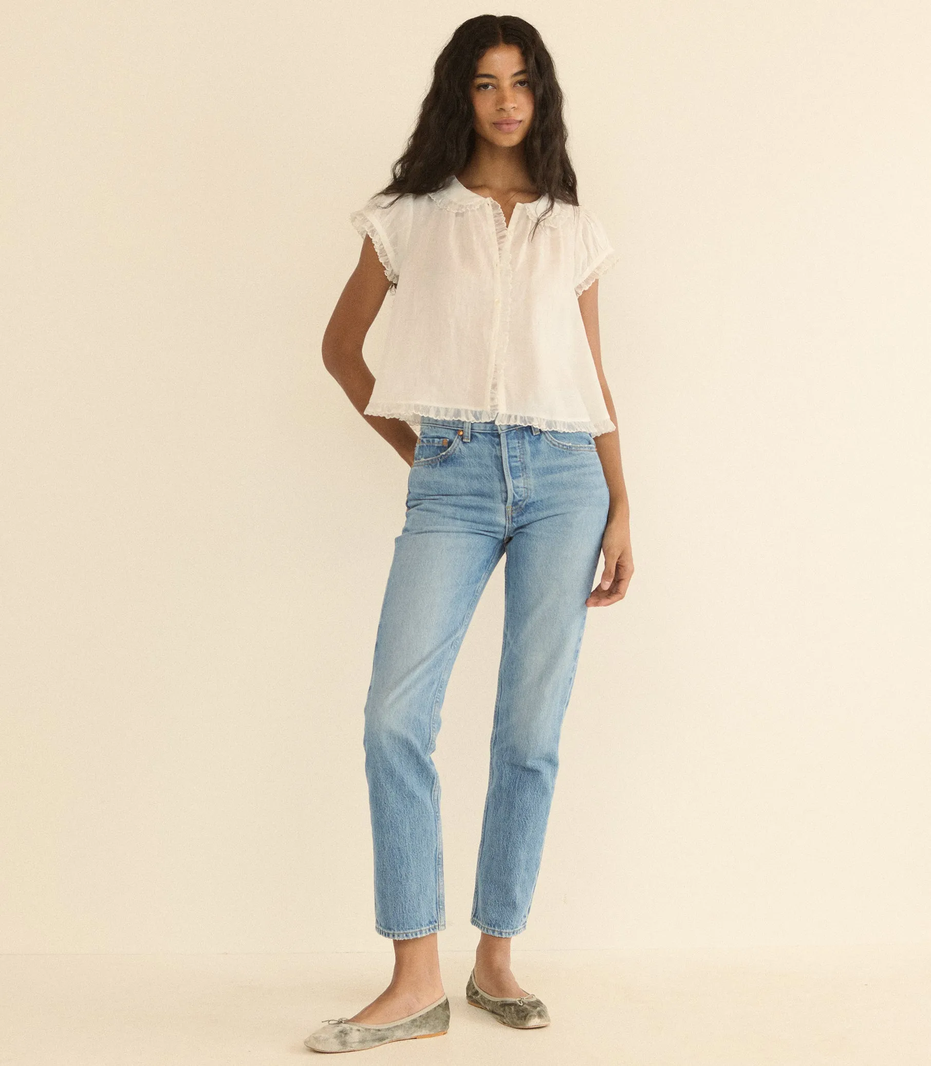 KARINA TOP -- SALT sold by Doen product image thumbnail 5