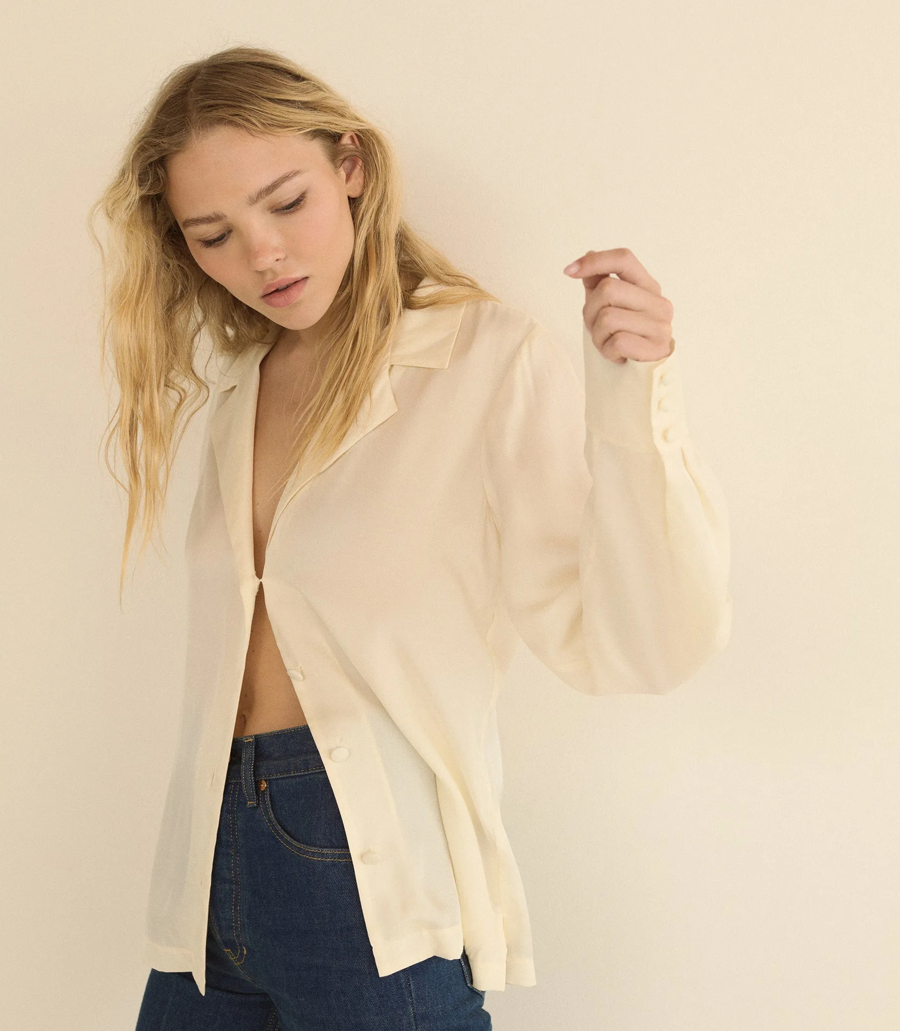 DORSIA TOP -- SEA SALT sold by Doen product image thumbnail 4