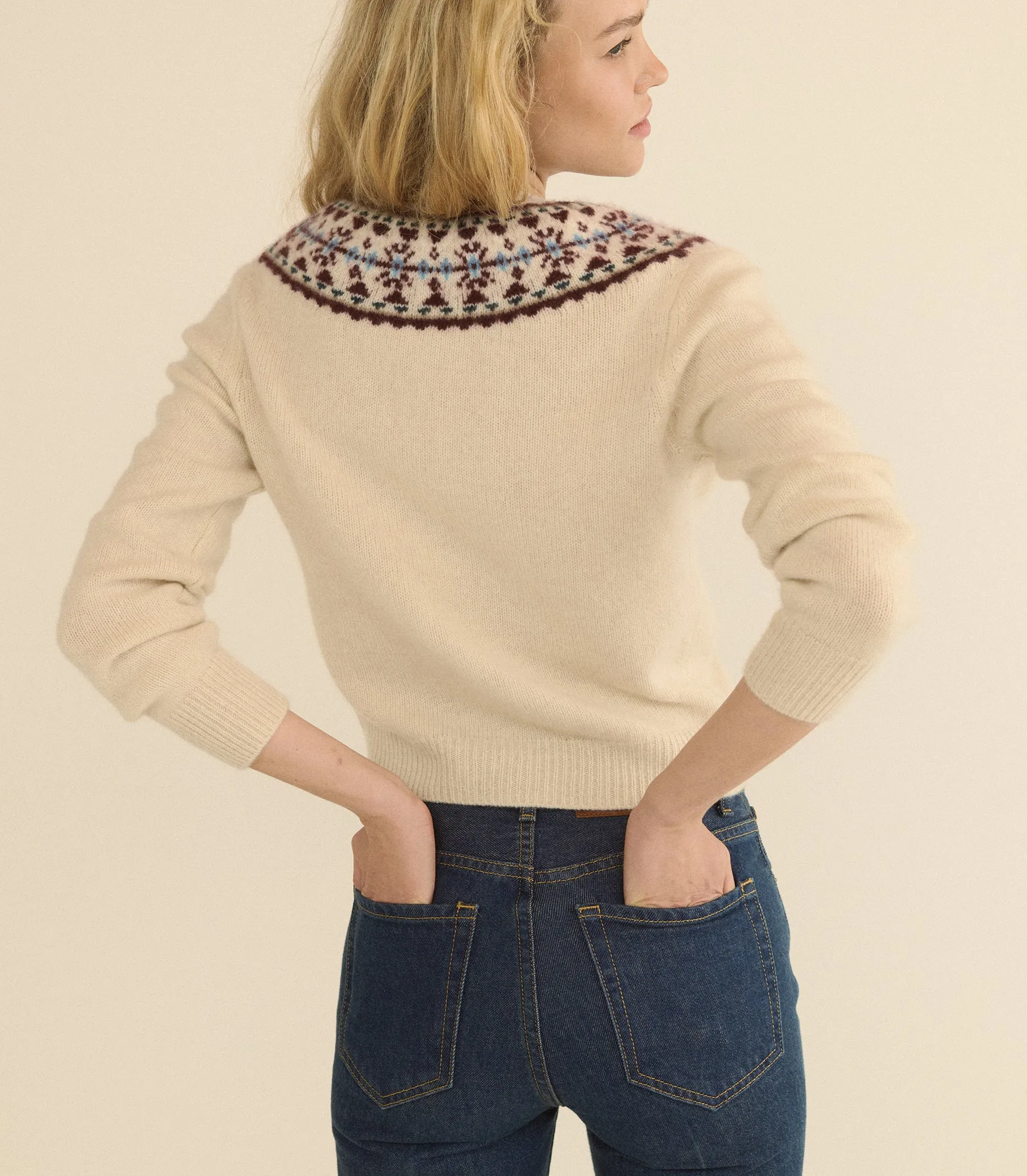 OLYMPE CASHMERE CARDIGAN -- COTTAGE sold by Doen product image thumbnail 3