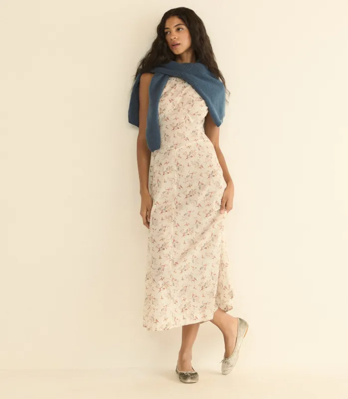 RIONA DRESS -- CRÈME WINDSWEPT MEADOW made by Doen