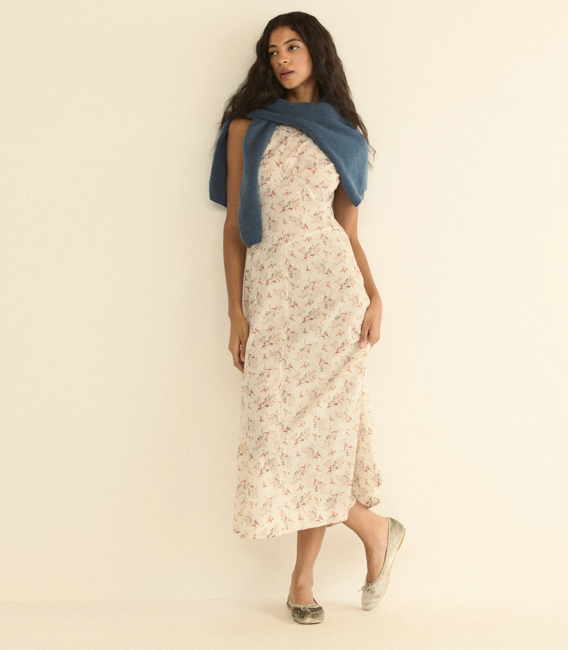 RIONA DRESS -- CRÈME WINDSWEPT MEADOW sold by Doen