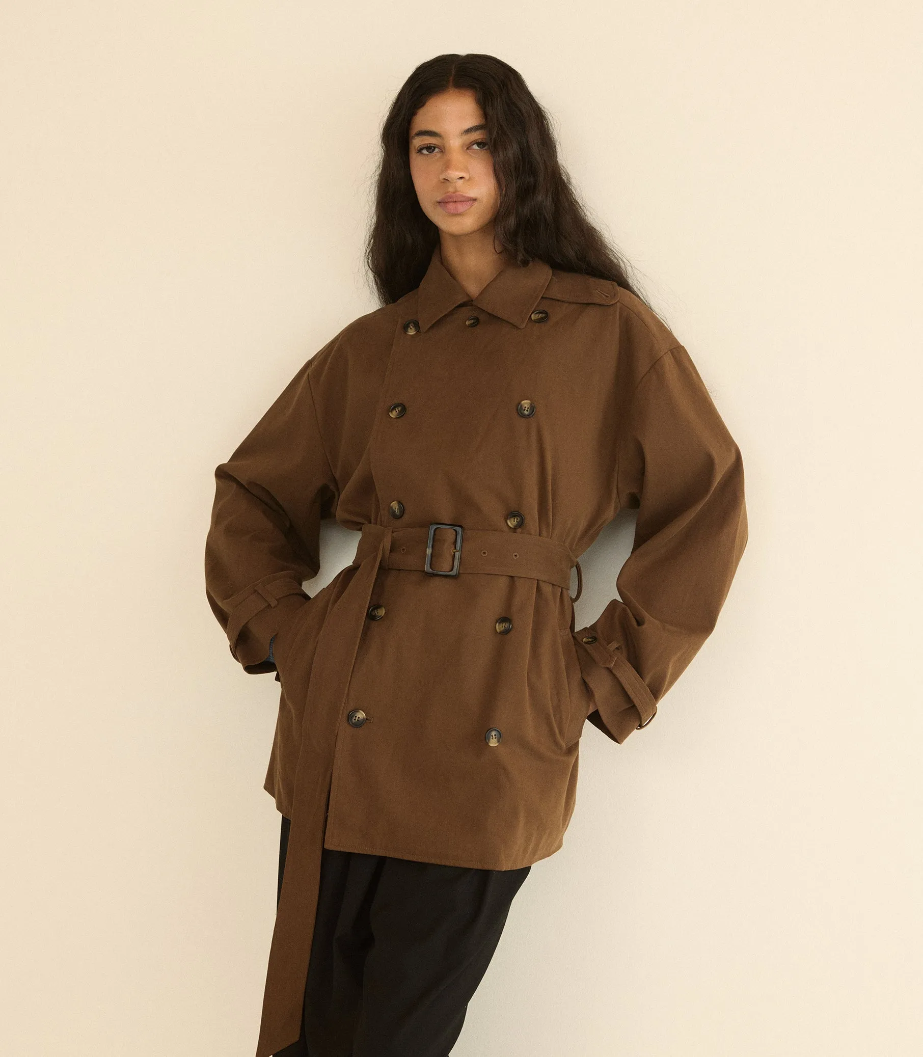 WOLFE TRENCH -- LICHEN sold by Doen product image thumbnail 4