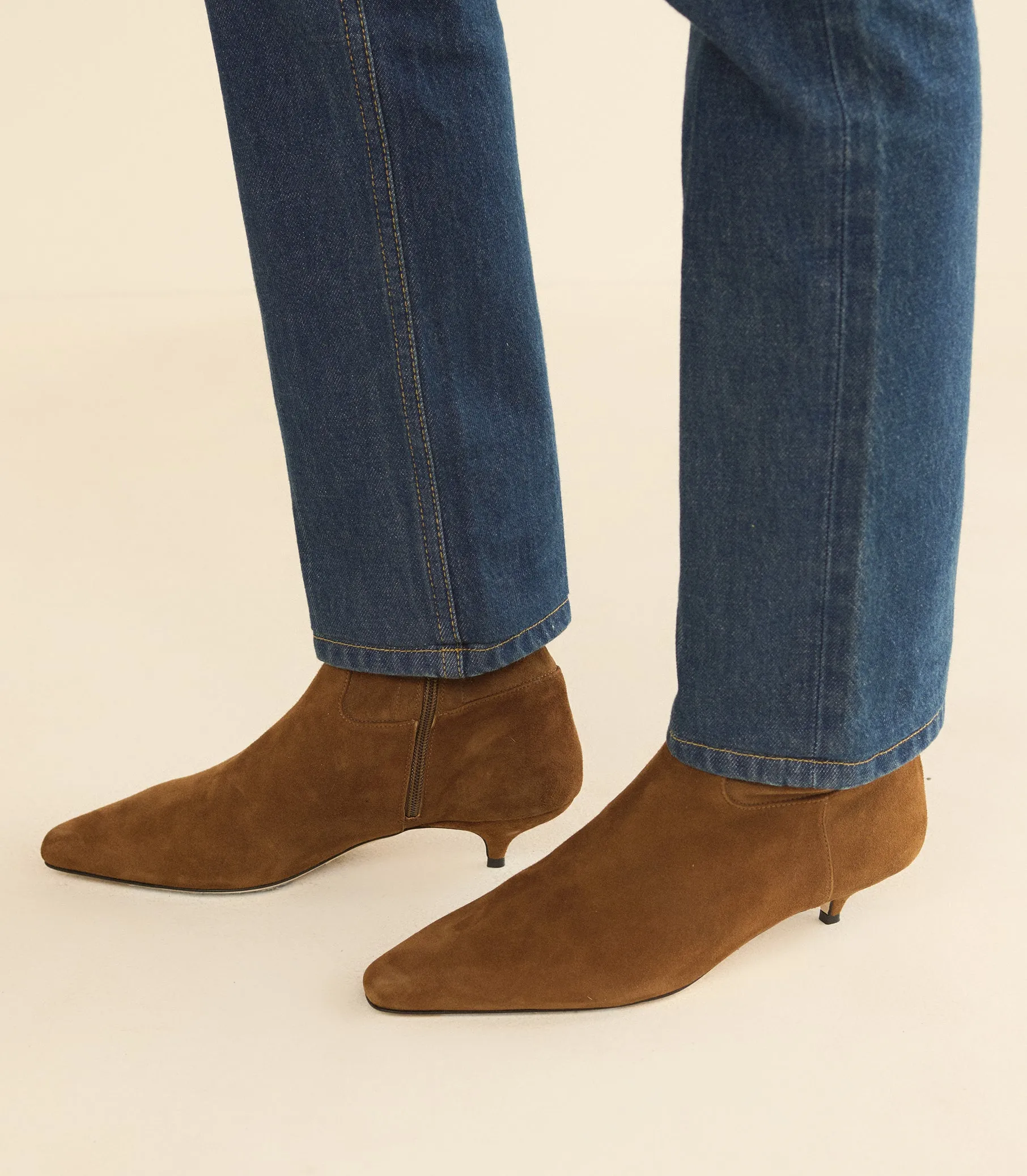 DEVI BOOT -- TORTOISE STRETCH SUEDE sold by Doen product image thumbnail 2