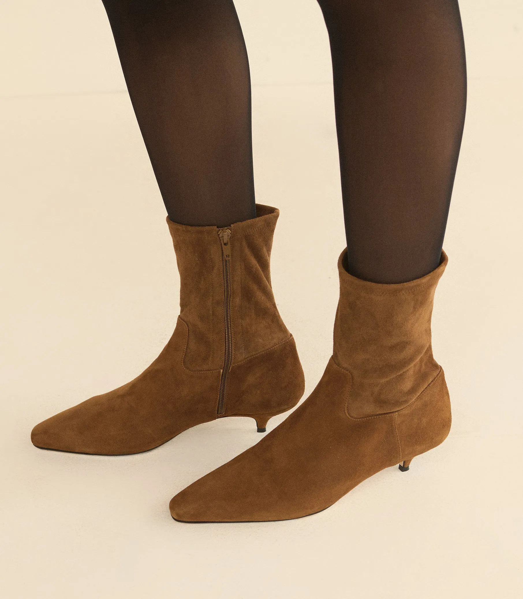 DEVI BOOT -- TORTOISE STRETCH SUEDE sold by Doen product image thumbnail 5