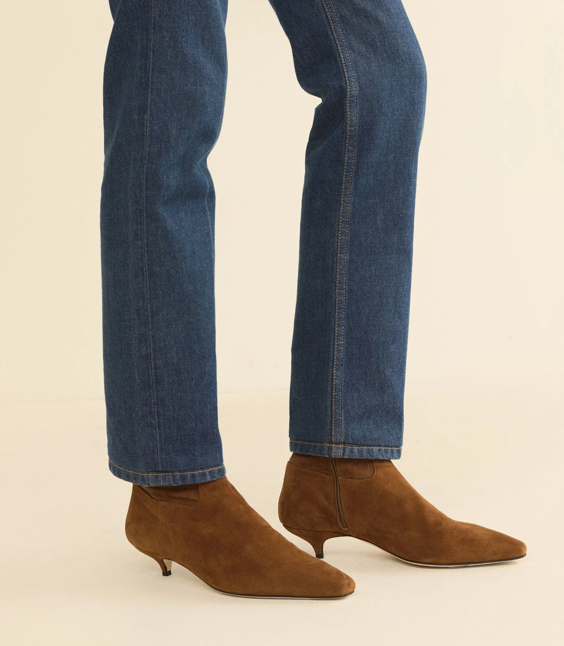 DEVI BOOT -- TORTOISE STRETCH SUEDE sold by Doen product image thumbnail 3