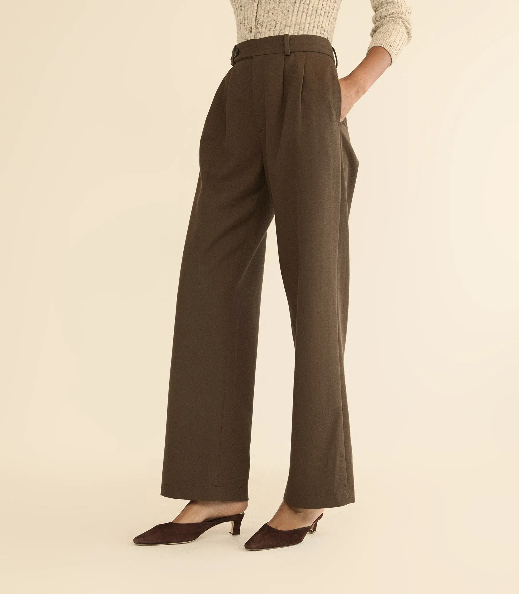 PICA MULE -- EQUESTRIAN BROWN SUEDE sold by Doen product image thumbnail 3