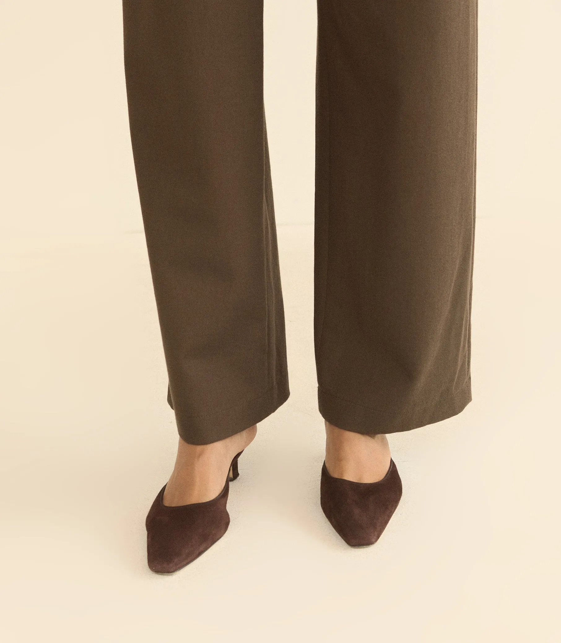 PICA MULE -- EQUESTRIAN BROWN SUEDE sold by Doen product image thumbnail 2