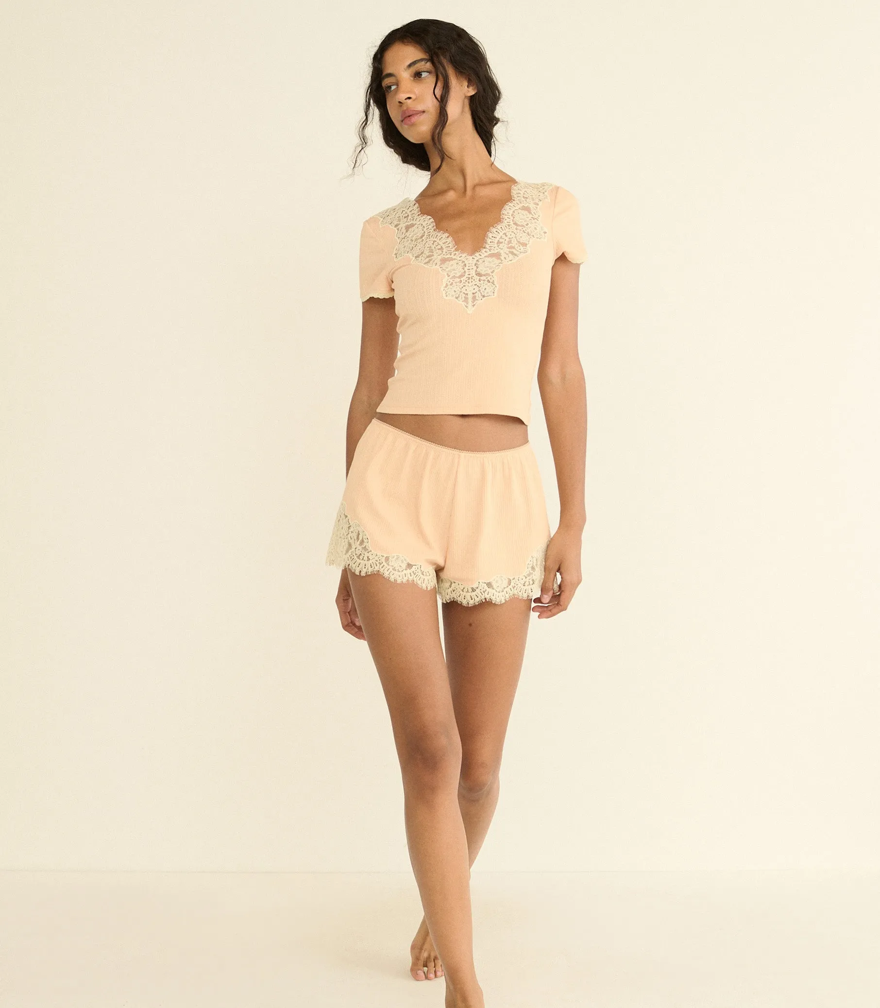 NALIA TEE -- LIGHT PEACH SORBET sold by Doen product image thumbnail 5