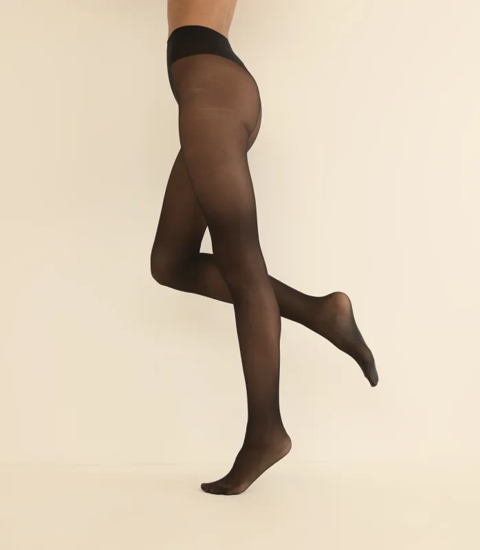 WOLFORD INDIVIDUAL 20 TIGHTS -- BLACK made by Doen