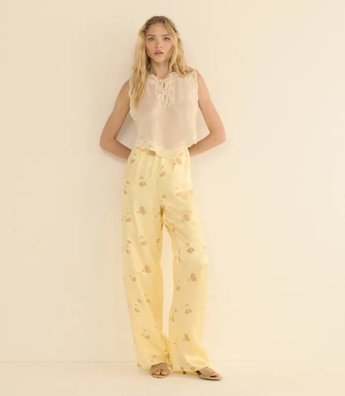 LAVONA PANT -- CITRONE TAPPEZZERIA JACQUARD made by Doen