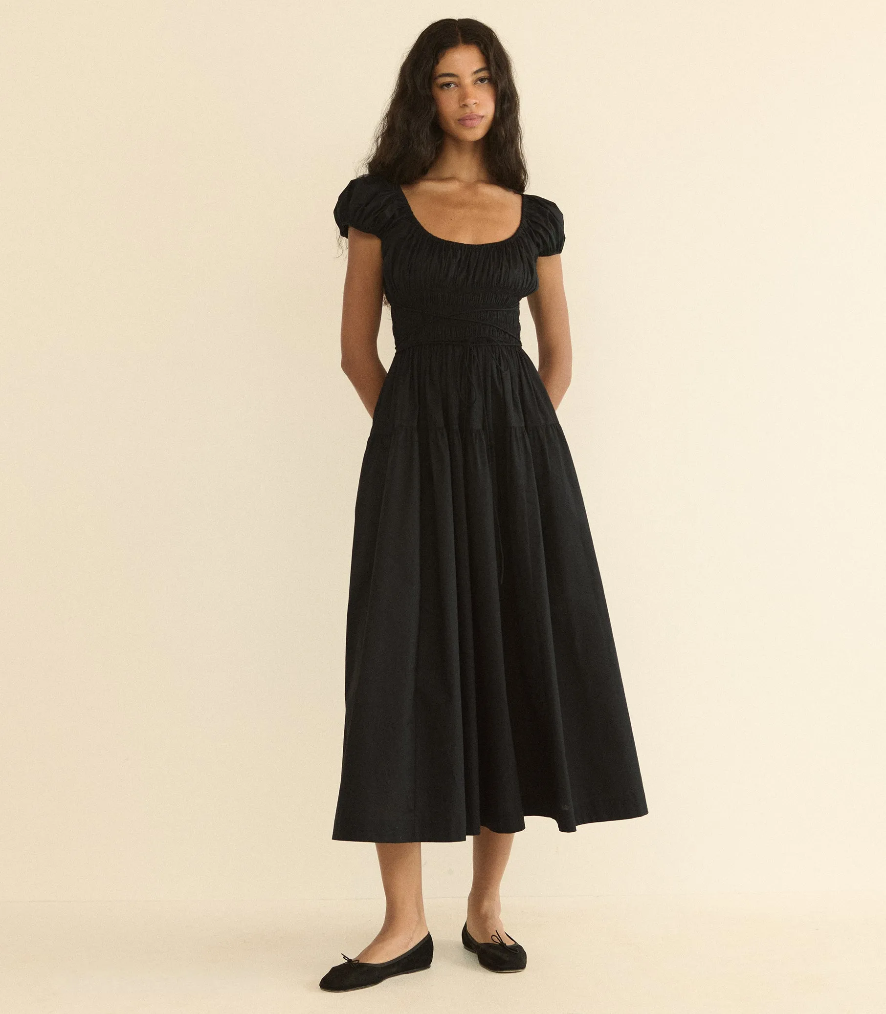 QUINELLE DRESS -- BLACK sold by Doen product image thumbnail 2