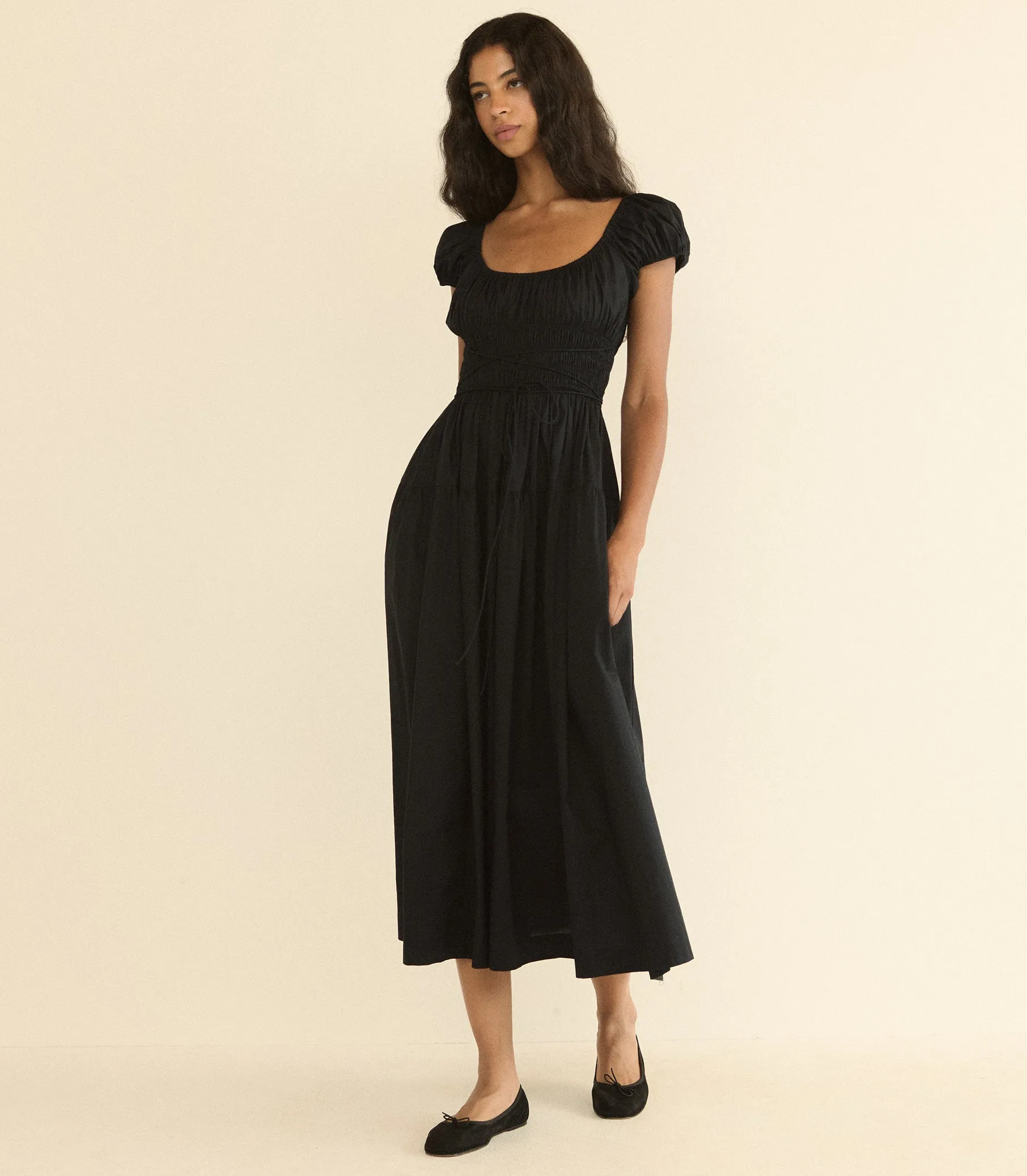 QUINELLE DRESS -- BLACK sold by Doen product image thumbnail 3