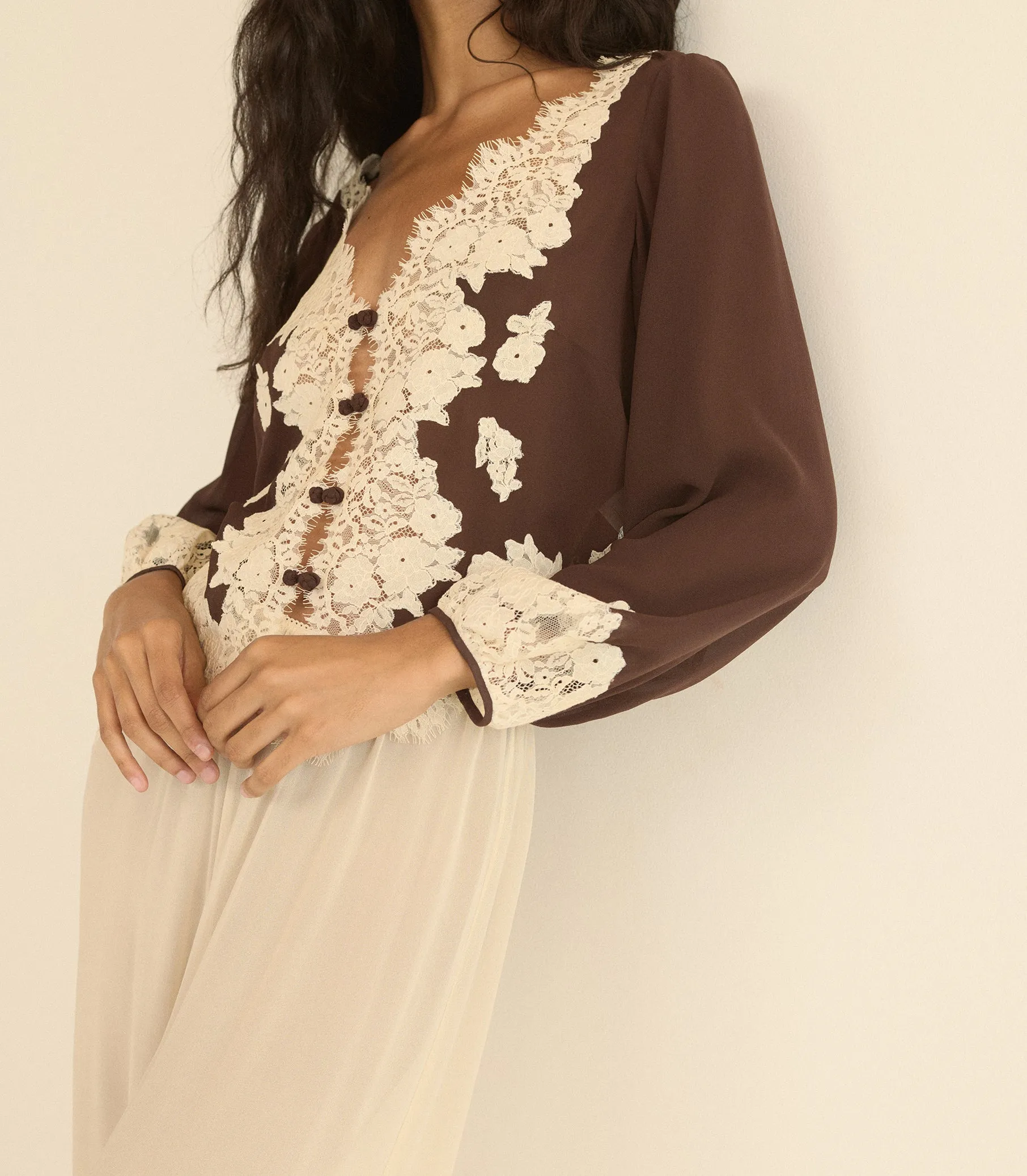 CLARIMONDE TOP -- CHICORY BARK sold by Doen product image thumbnail 5