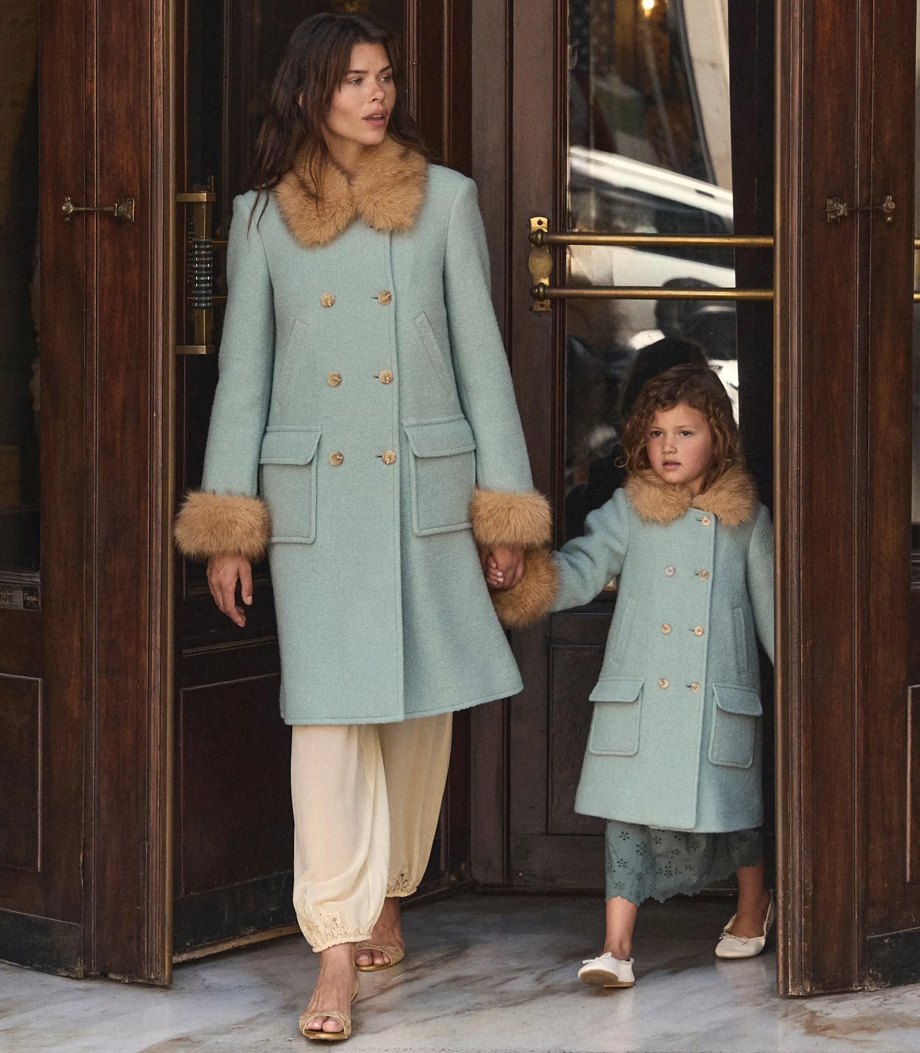 DENEUVE COAT -- BRIGHTON FOG sold by Doen product image thumbnail 3
